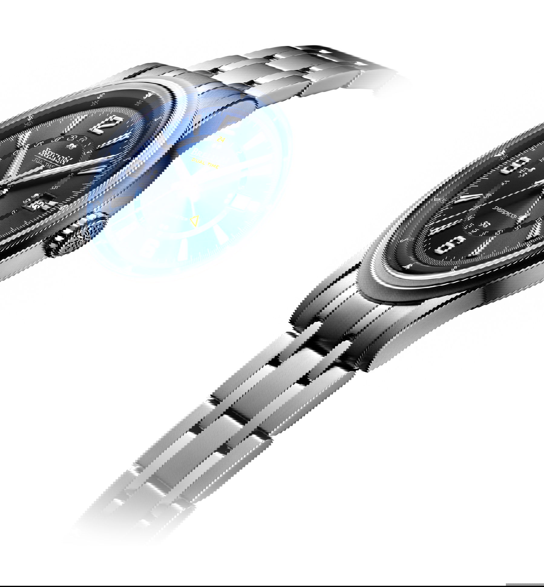 Brellum Wyvern GMT Blue luxury timepiece - detailed view