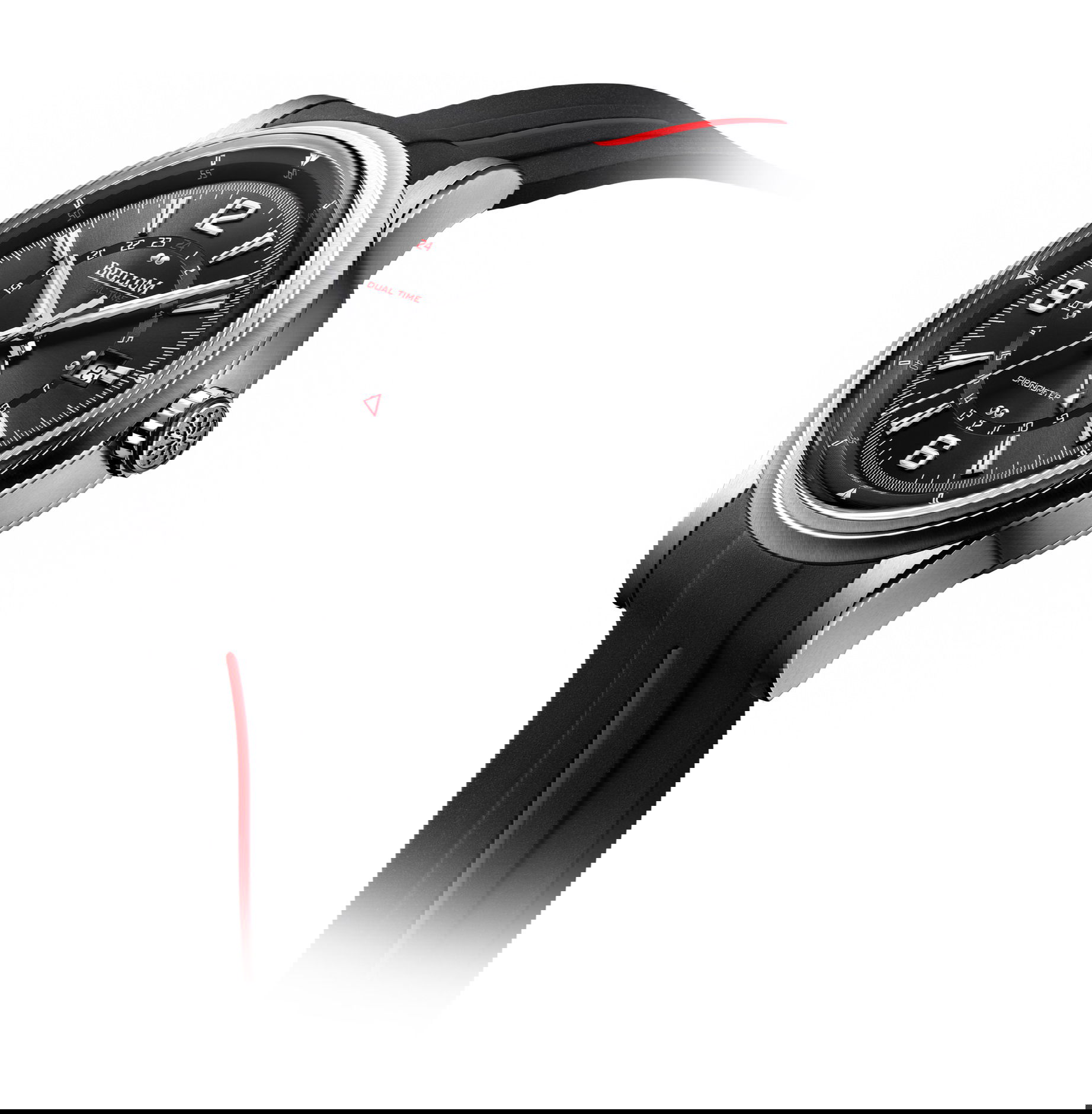 Brellum Wyvern GMT Black luxury timepiece - detailed view