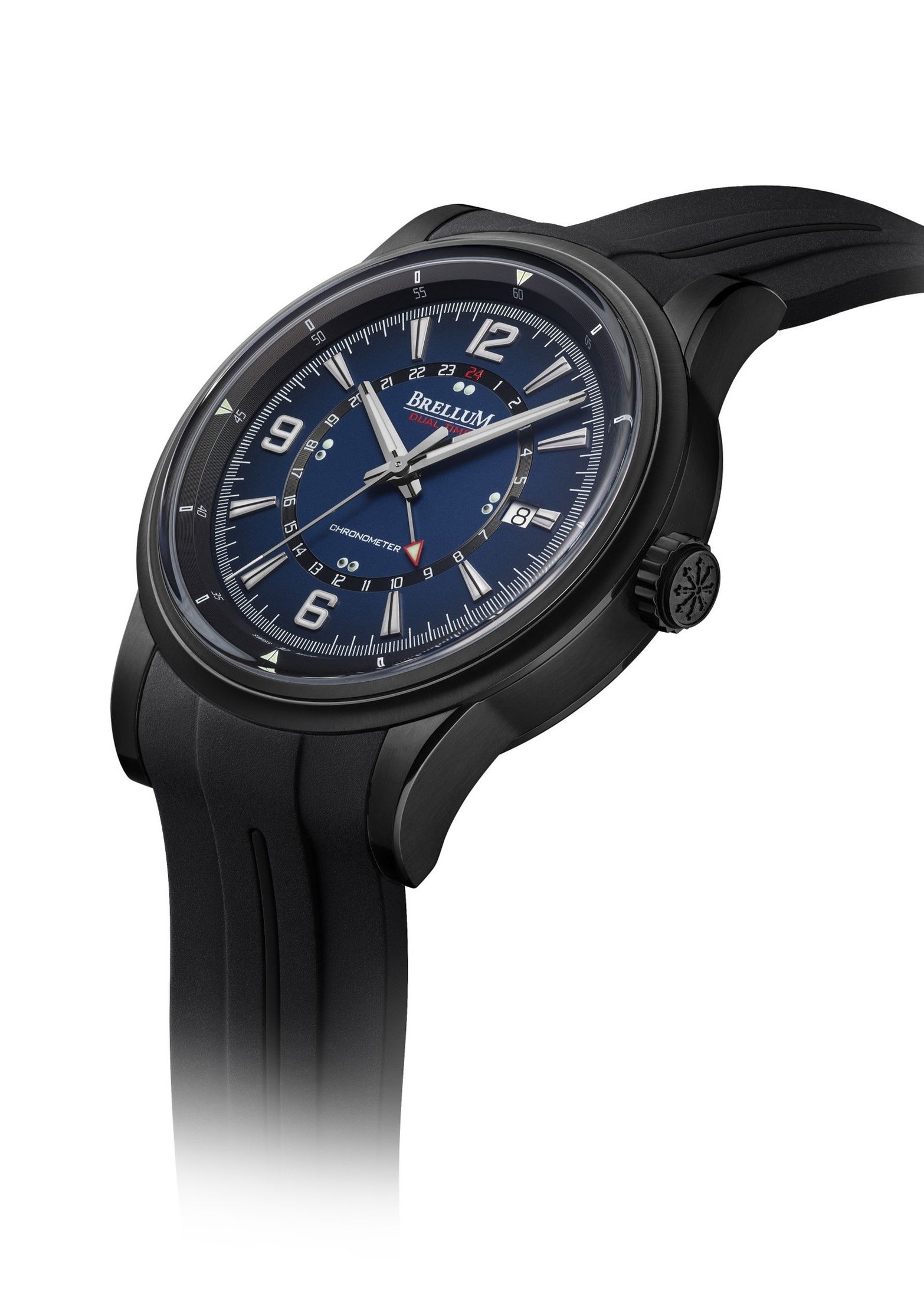 Brellum Wyvern GMT LE.1 Ghost Chronometer luxury timepiece - detailed view