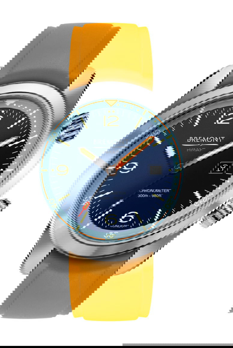 Bremont Argonaut Azure luxury timepiece - detailed view