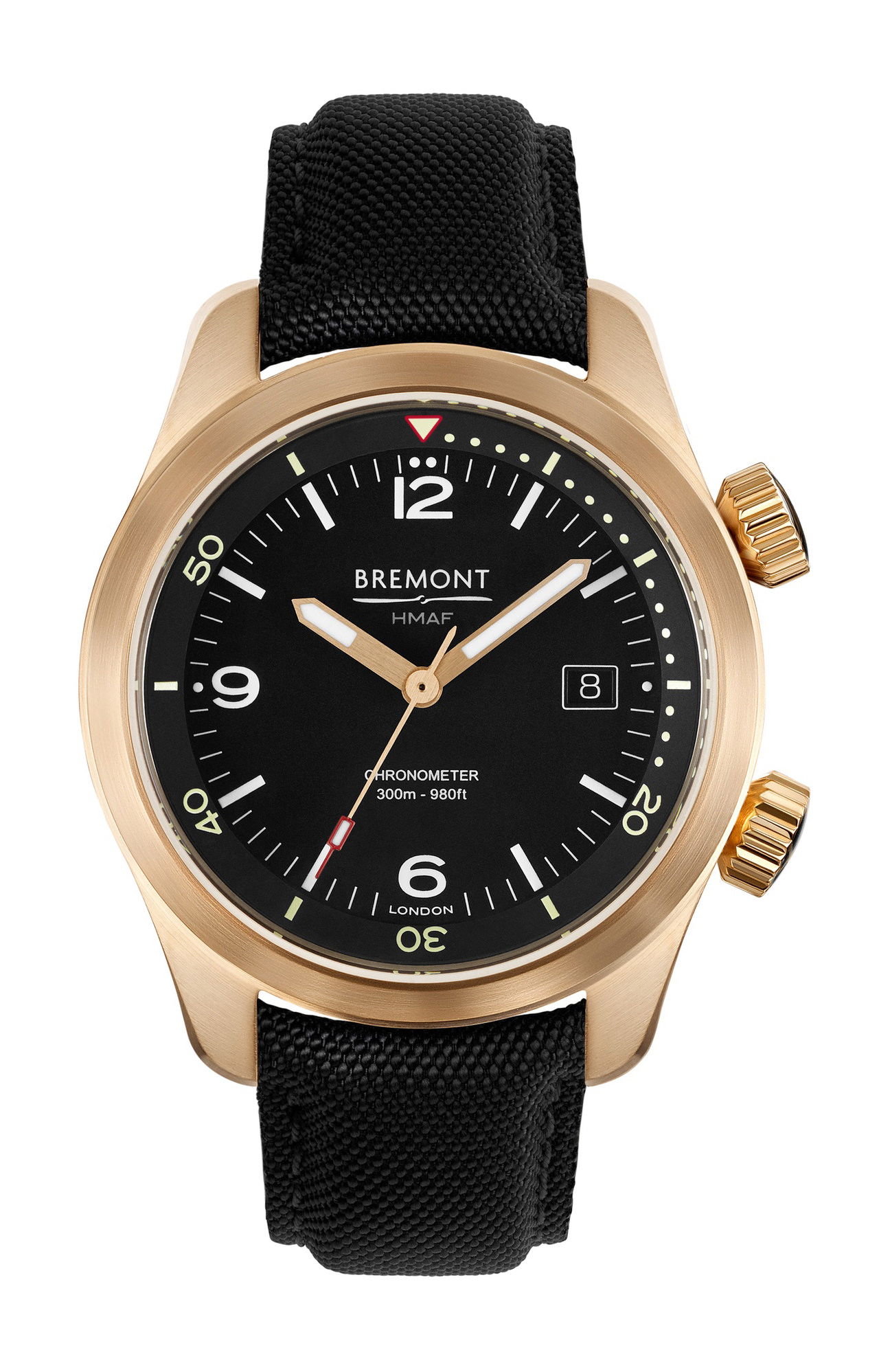 Bremont Argonaut Bronze luxury timepiece - detailed view