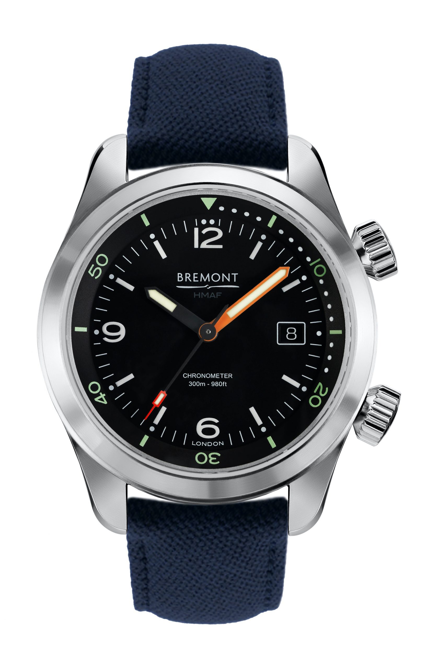 Bremont Argonaut luxury timepiece - detailed view