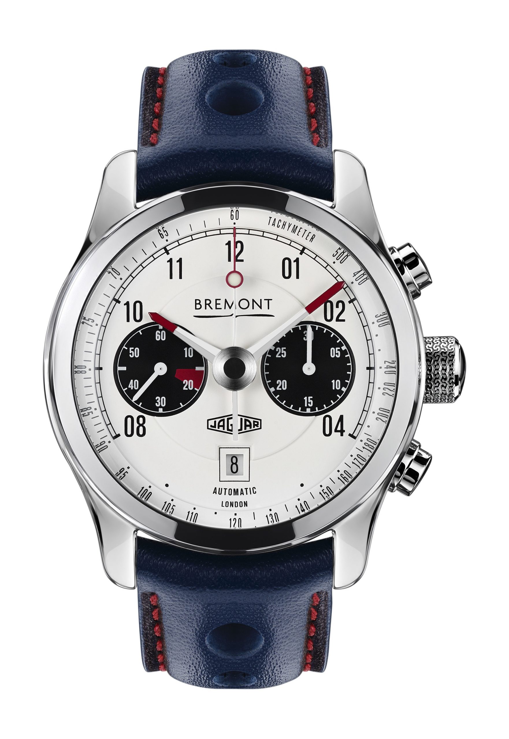 Bremont Jaguar MKII luxury timepiece - detailed view