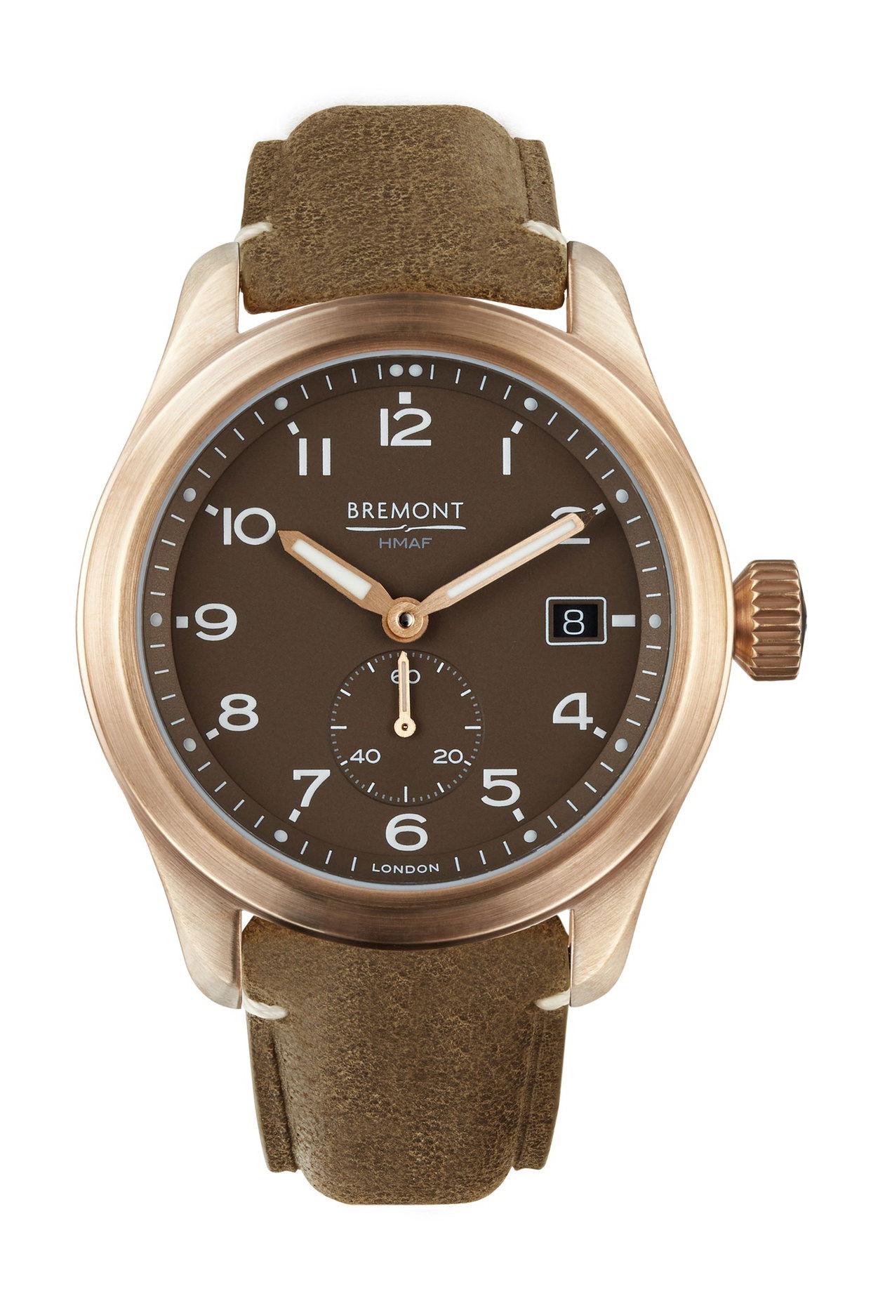 Bremont Broadsword Bronze Tobacco luxury timepiece - detailed view