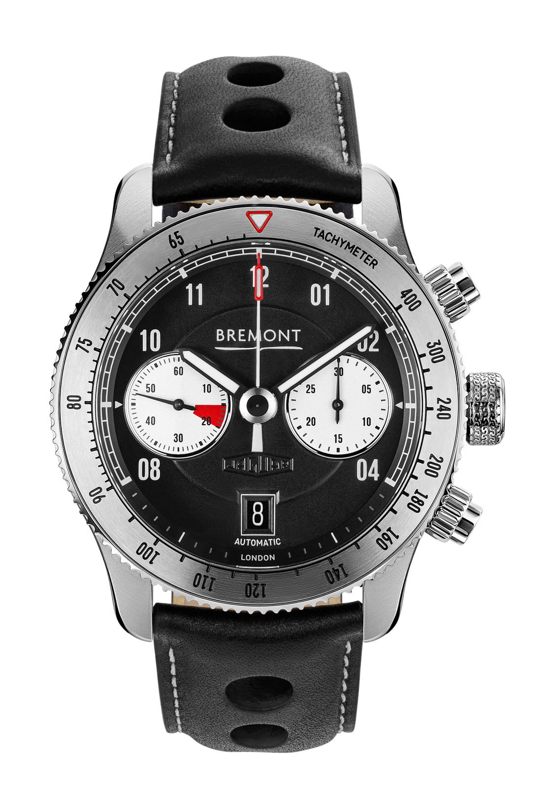 Bremont Jaguar C-Type luxury timepiece - detailed view