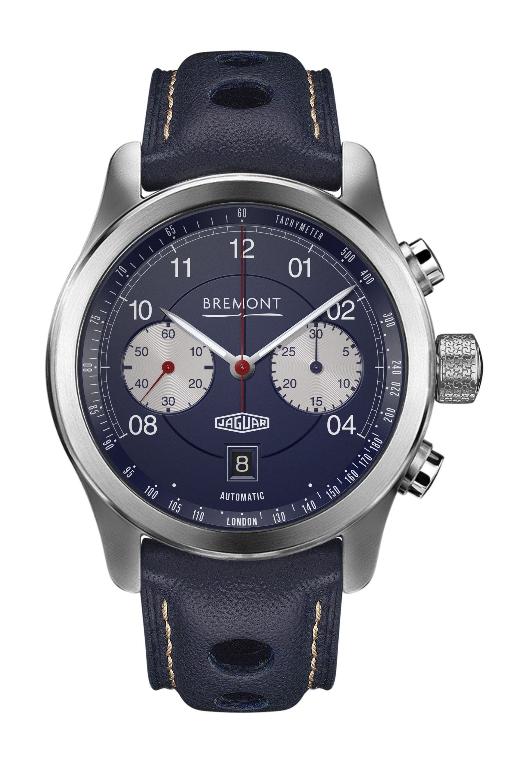 Bremont Jaguar D-Type luxury timepiece - detailed view