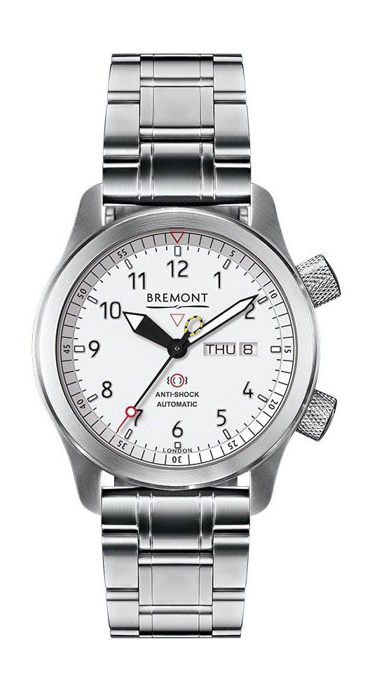 Bremont MBII White Bracelet luxury timepiece - detailed view