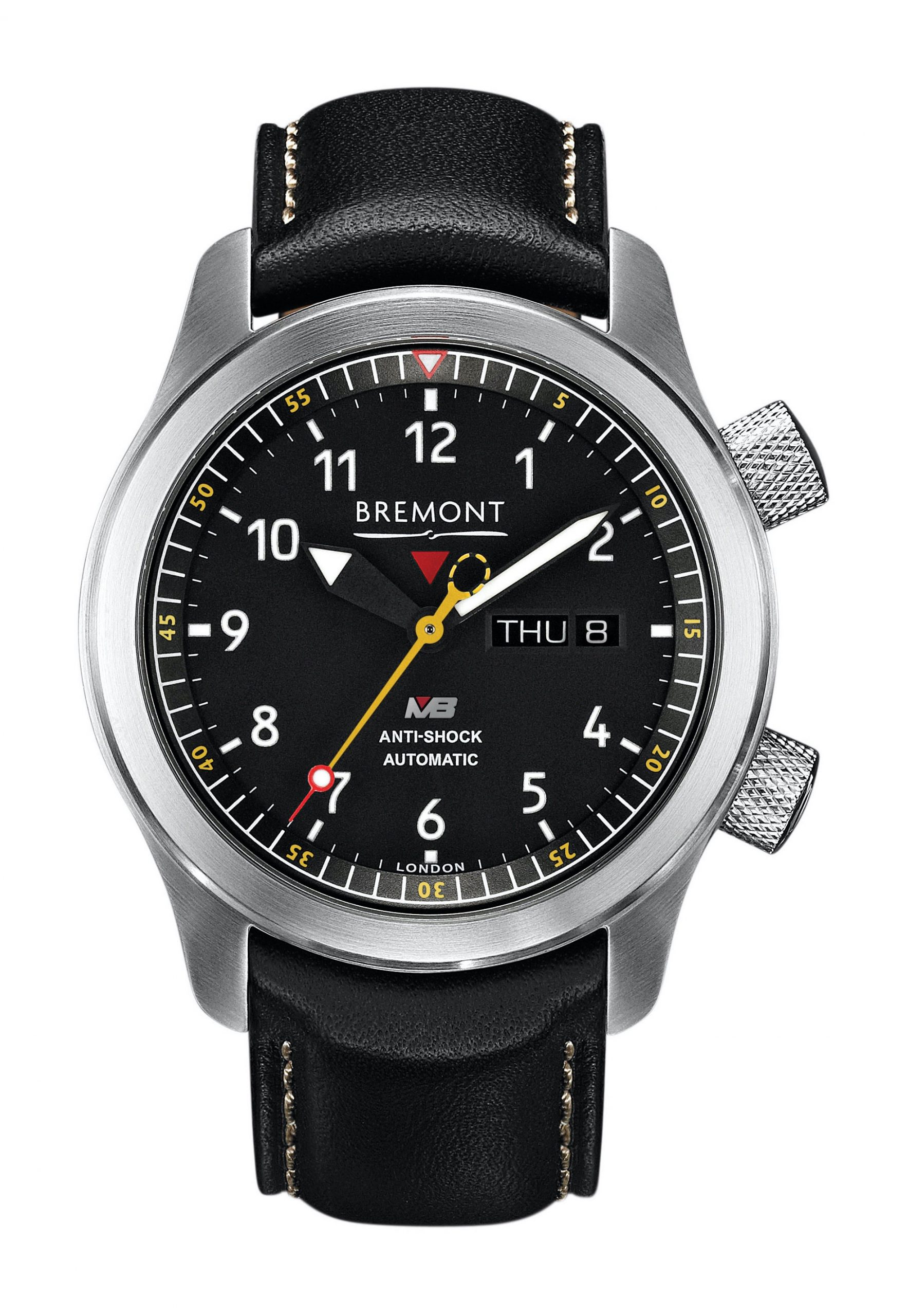 Bremont MBI luxury timepiece - detailed view