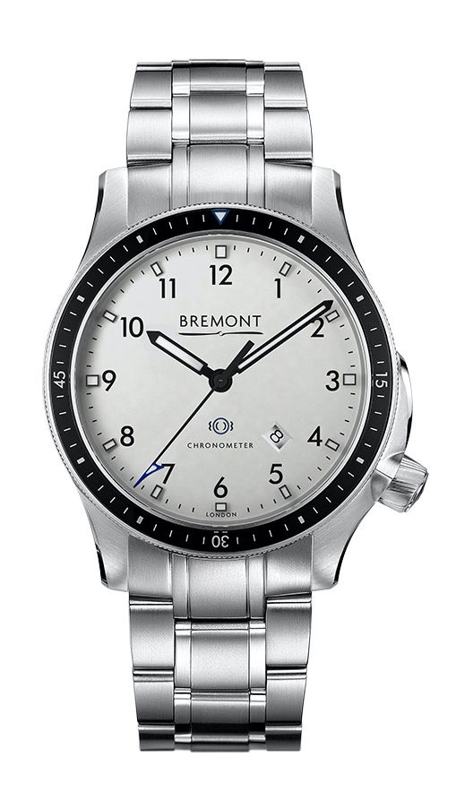 Bremont MODEL 1 STAINLESS STEEL WHITE BRACELET luxury timepiece - detailed view