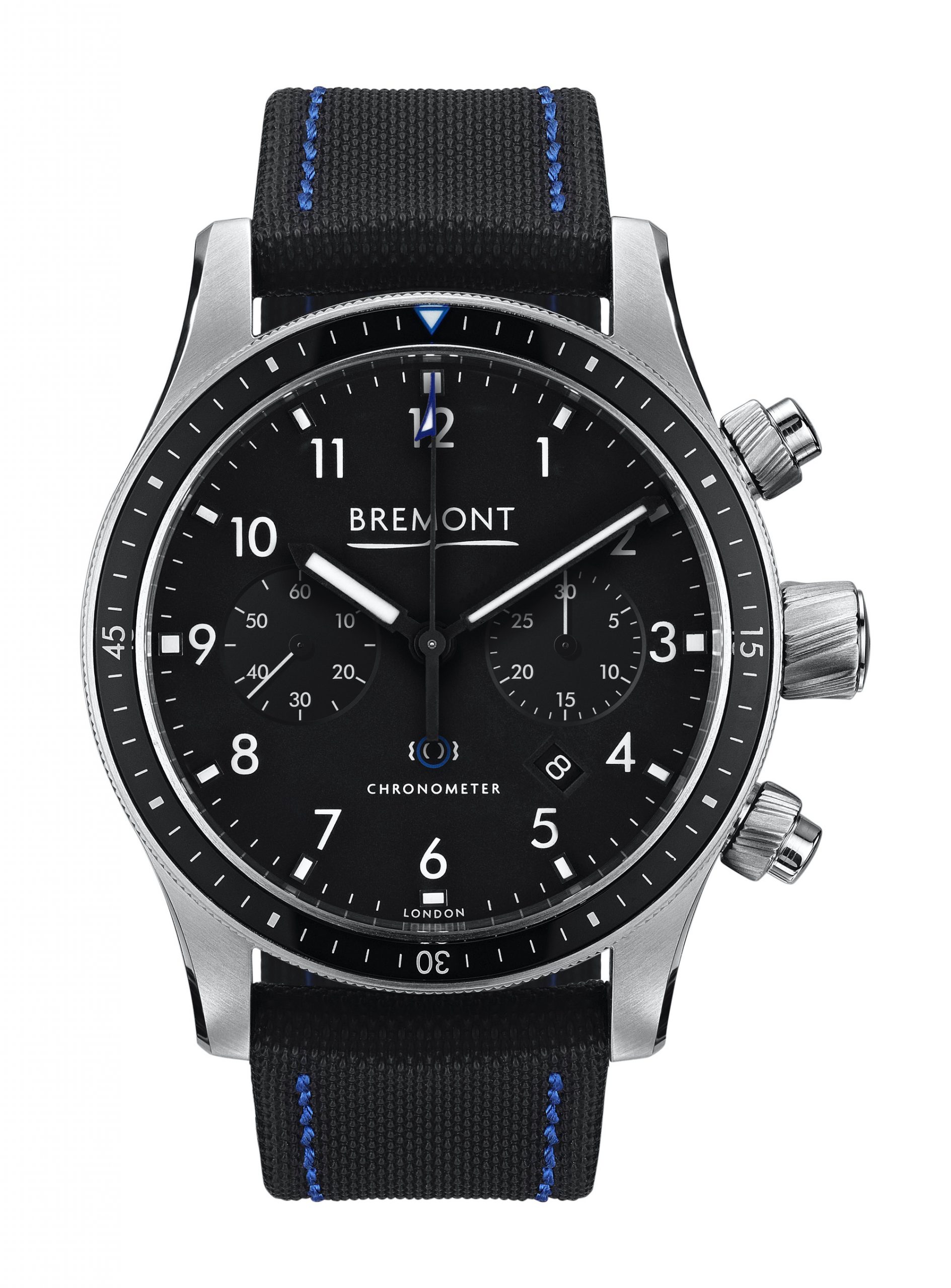 Bremont MODEL 247 STAINLESS STEEL BLACK luxury timepiece - detailed view