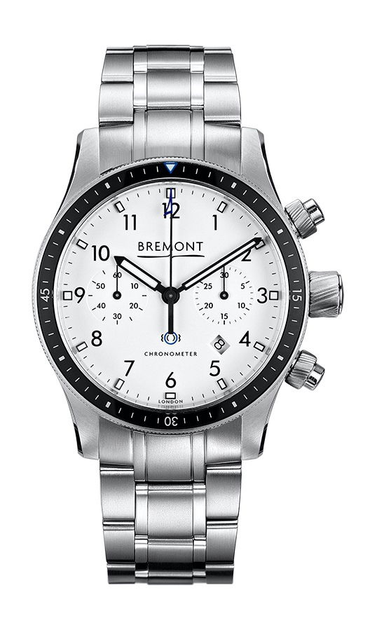 Bremont MODEL 247 STAINLESS STEEL WHITE BRACELET luxury timepiece - detailed view