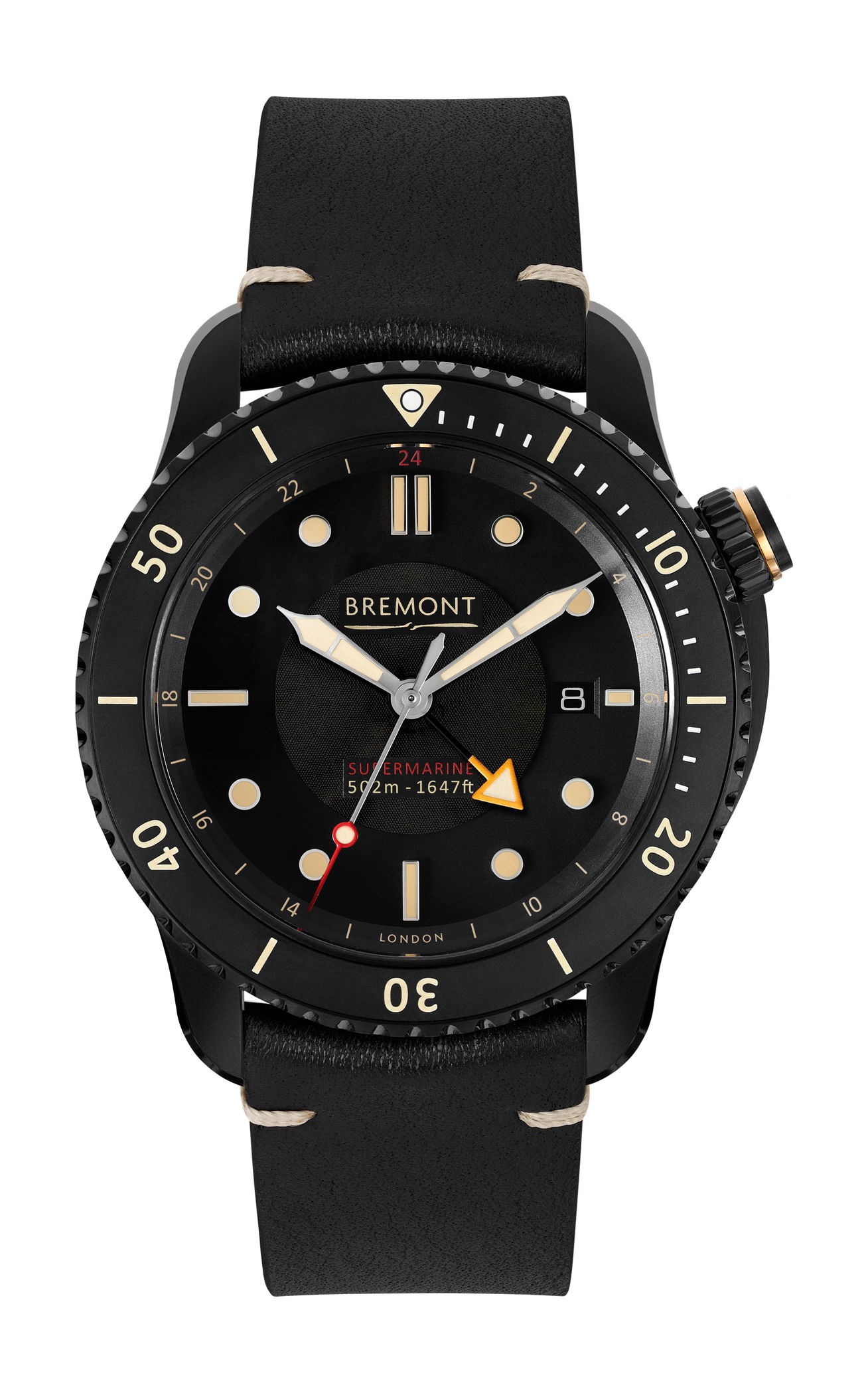 Bremont S502 JET luxury timepiece - detailed view
