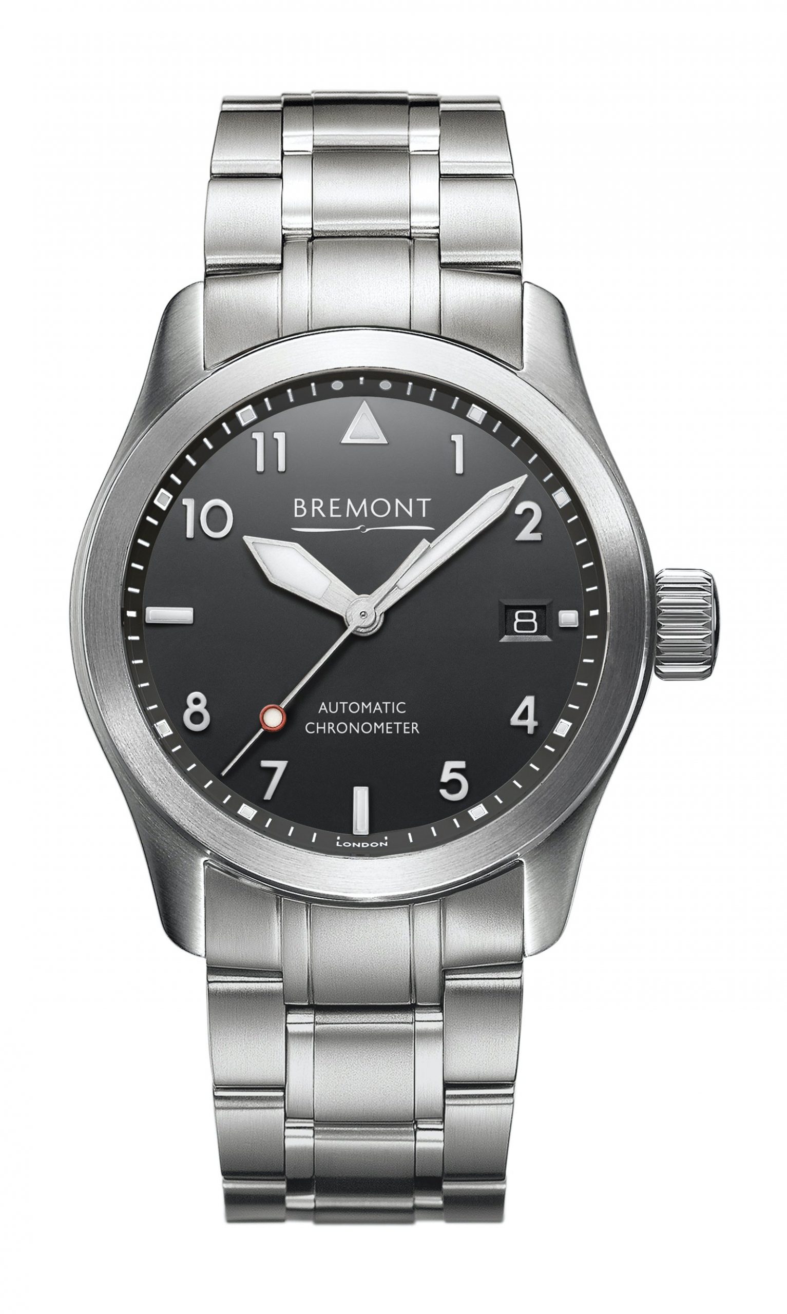 Bremont Solo-37 luxury timepiece - detailed view