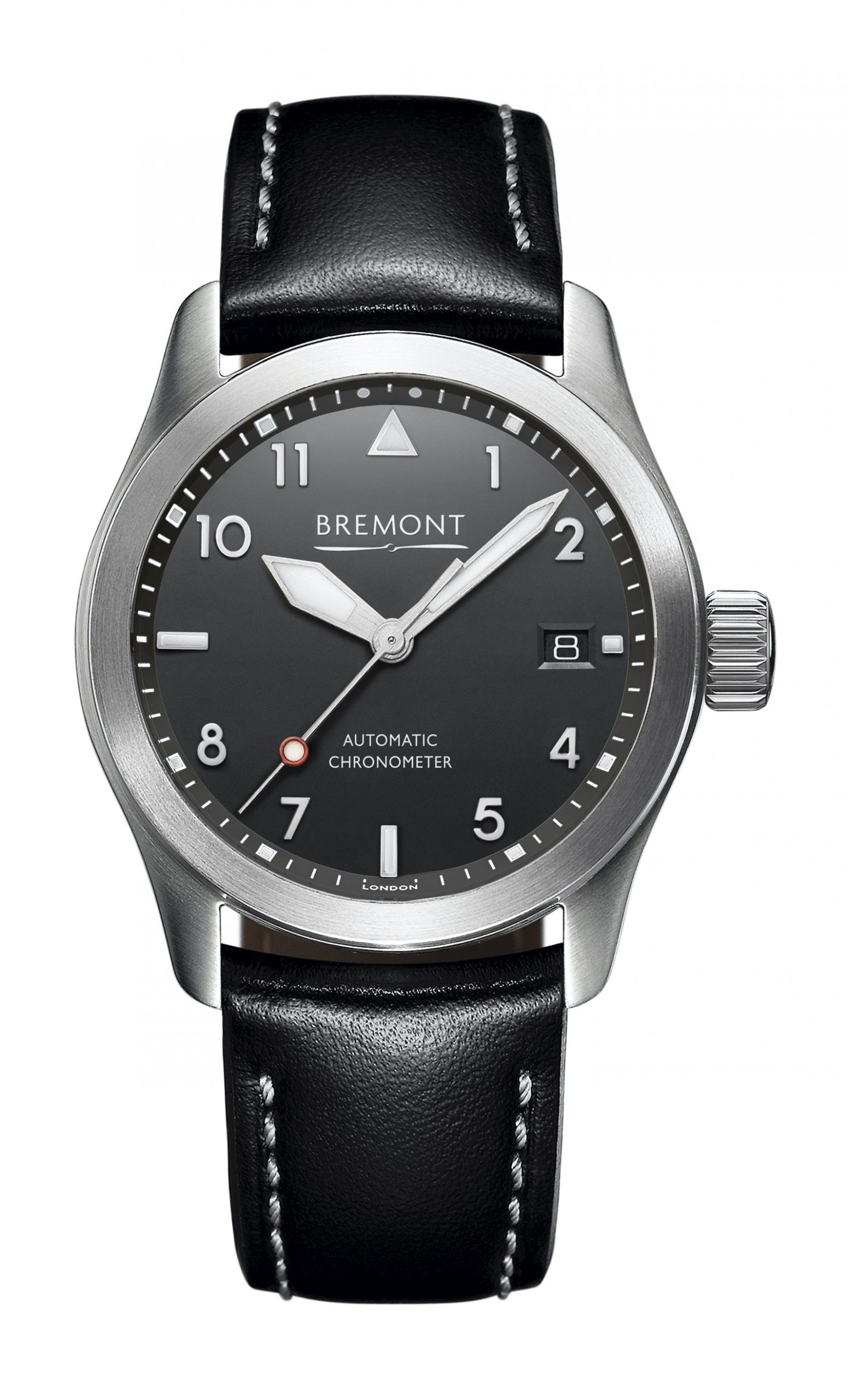 Bremont Solo-37 luxury timepiece - detailed view
