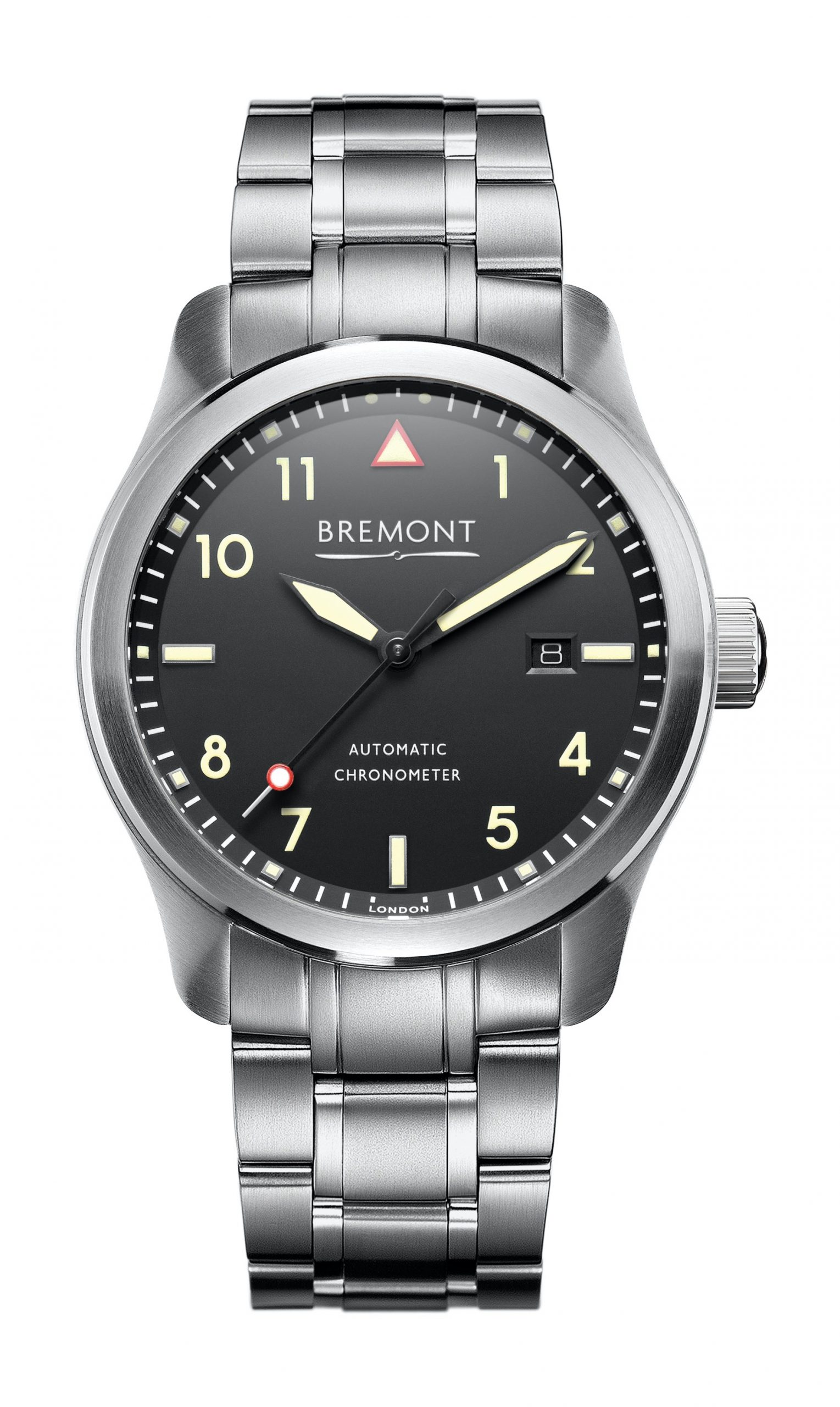 Bremont Solo Black – Cream Bracelet luxury timepiece - detailed view