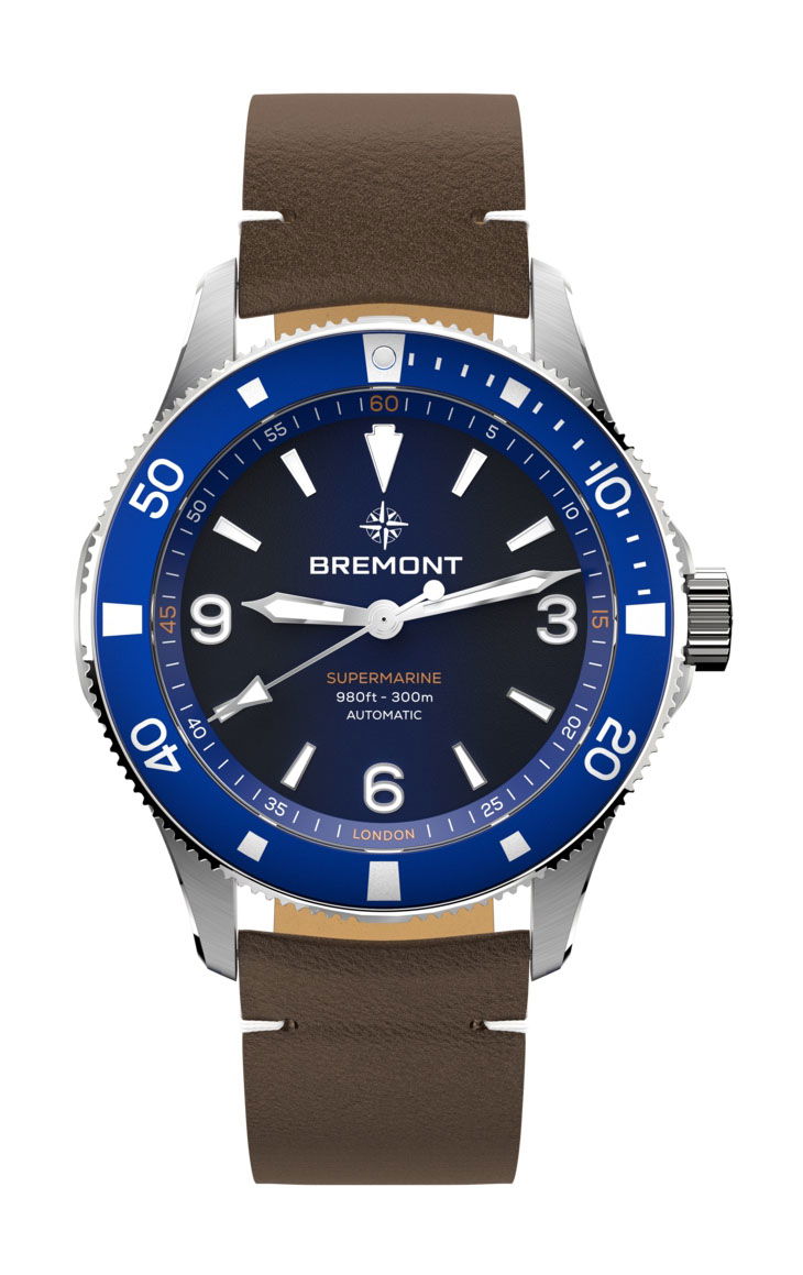 Bremont Supermarine 300M luxury timepiece - detailed view