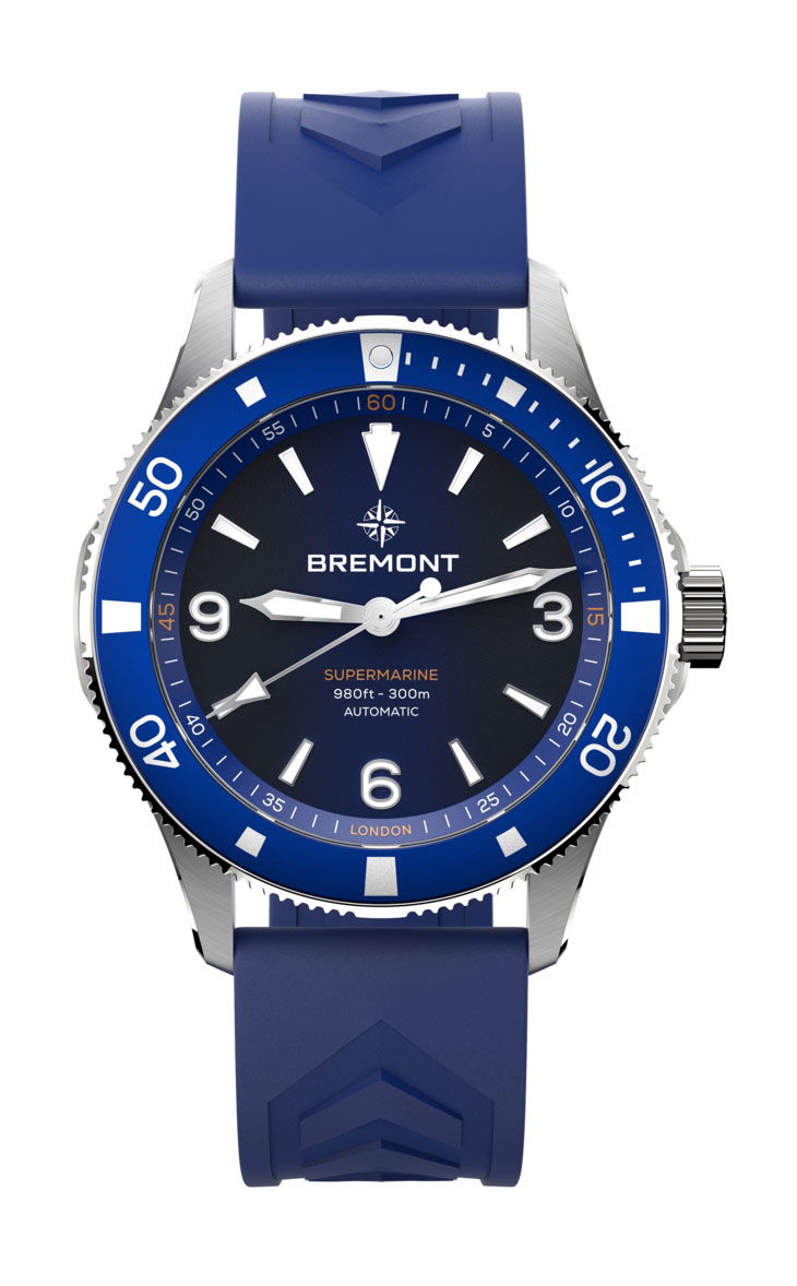 Bremont Supermarine 300M luxury timepiece - detailed view