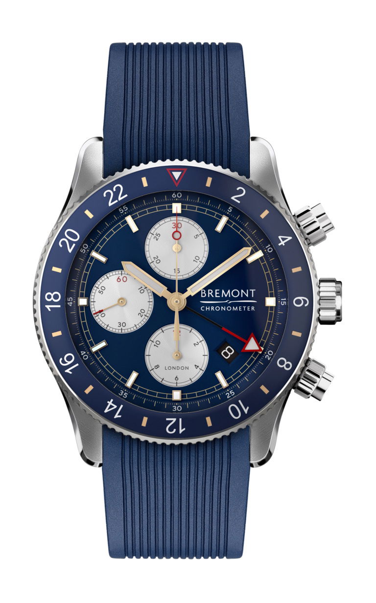 Bremont Supermarine Chrono luxury timepiece - detailed view