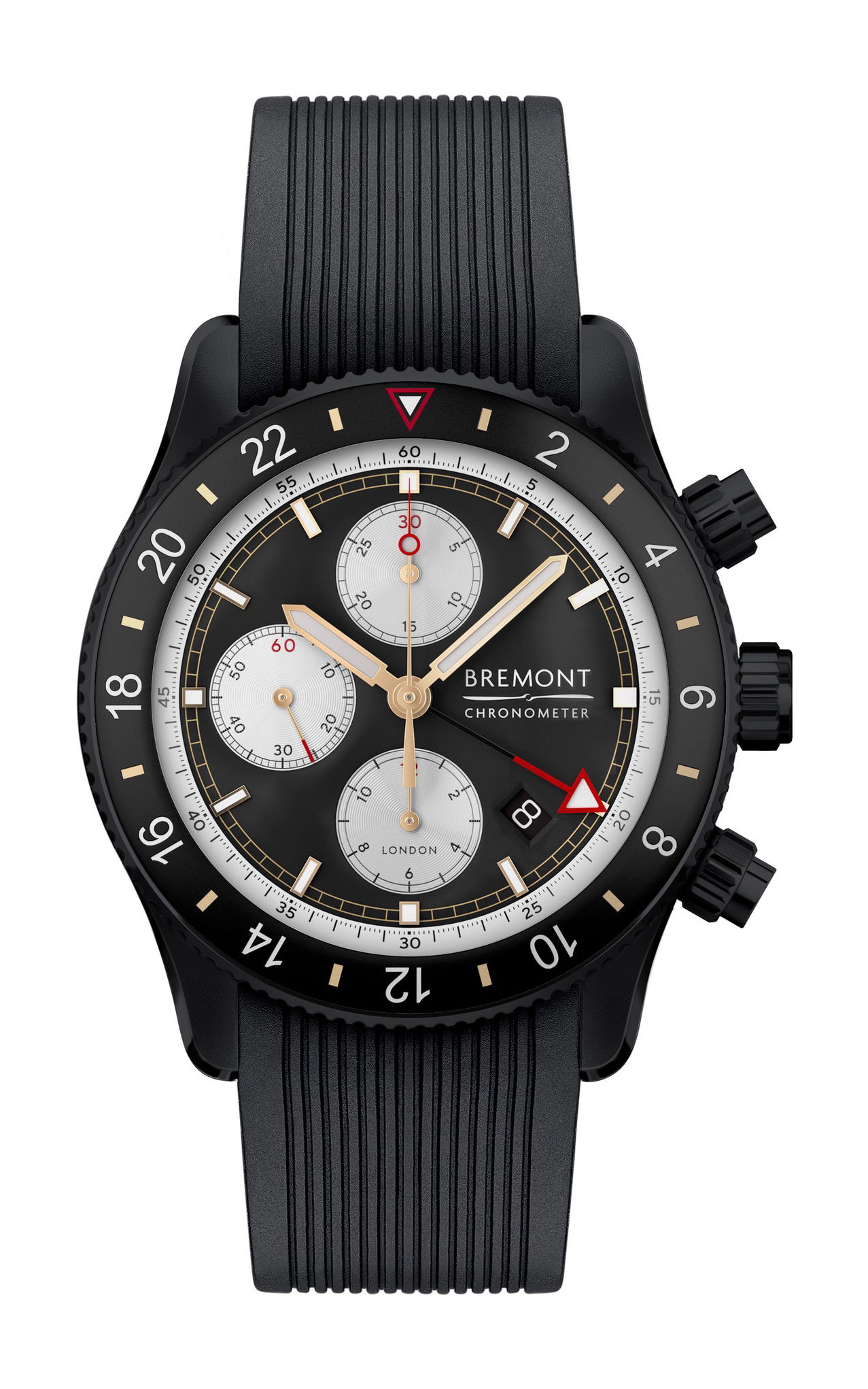 Bremont Supermarine Chrono Jet luxury timepiece - detailed view