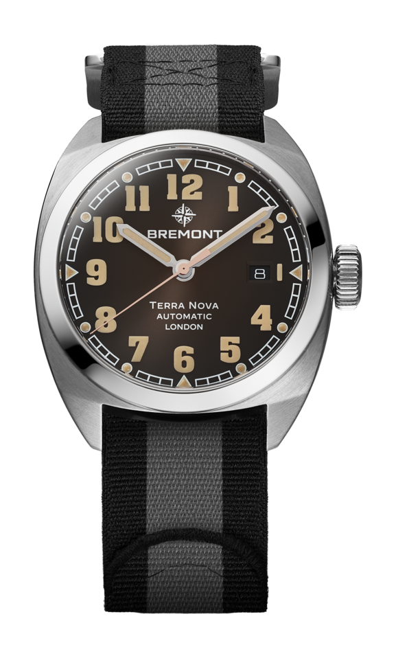 Bremont Terra Nova 40.5 Date luxury timepiece - detailed view