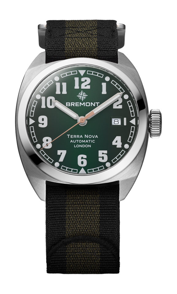Bremont Terra Nova 40.5 Date luxury timepiece - detailed view