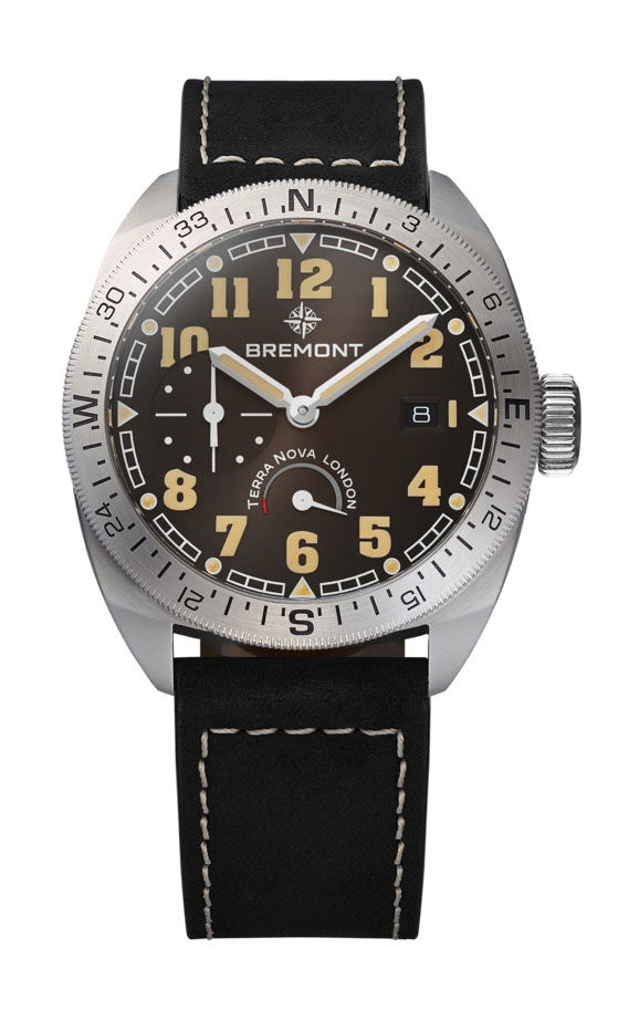 Bremont Terra Nova 40.5 Turning Bezel Power Reserve luxury timepiece - detailed view