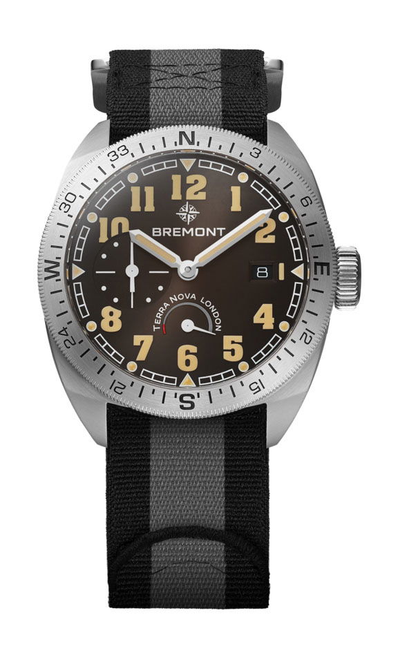 Bremont Terra Nova 40.5 Turning Bezel Power Reserve luxury timepiece - detailed view