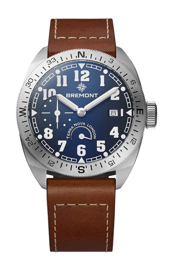 Bremont Terra Nova 40.5 Turning Bezel Power Reserve luxury timepiece - detailed view