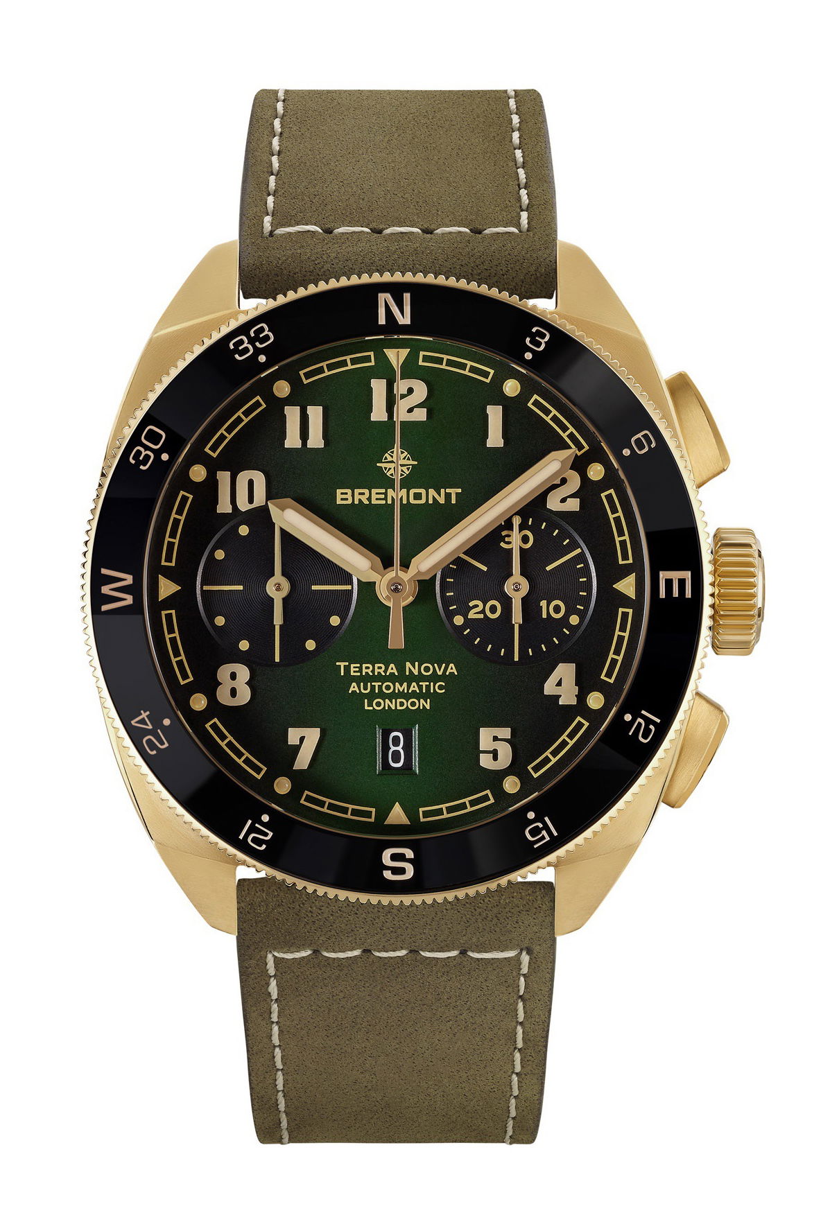 Bremont Terra Nova 42.5 Chronograph Bronze luxury timepiece - detailed view