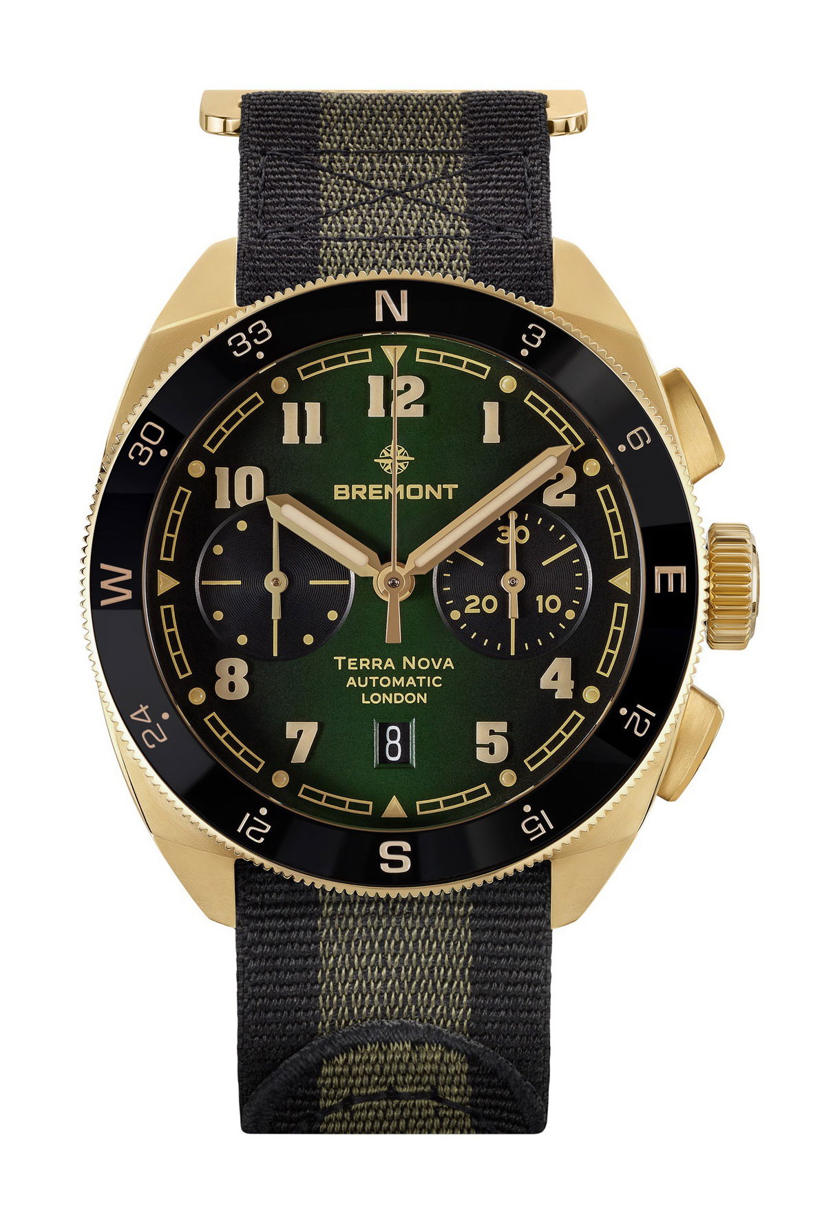 Bremont Terra Nova 42.5 Chronograph Bronze luxury timepiece - detailed view