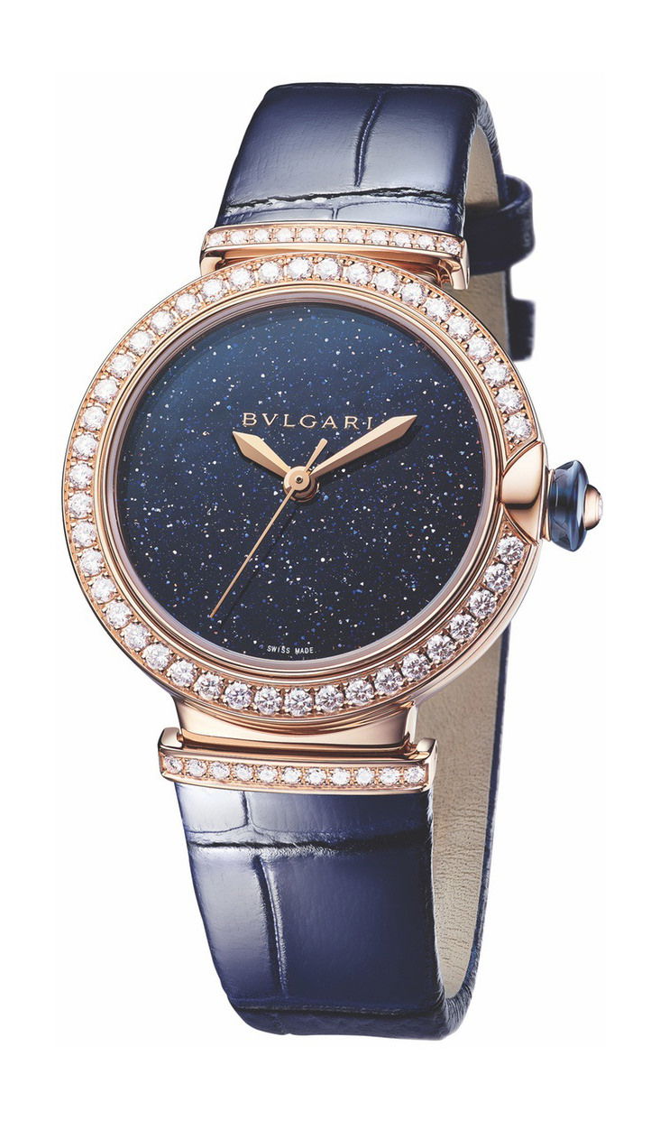 Bvlgari Lvcea Aventurine luxury timepiece - detailed view