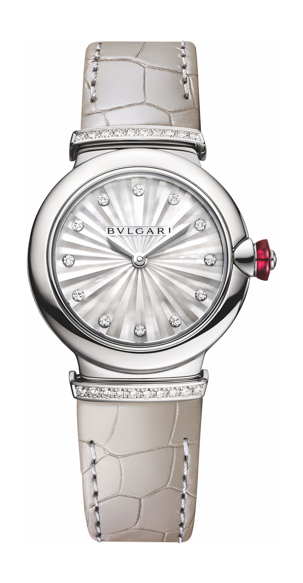 Bvlgari Lvcea Intarsio luxury timepiece - detailed view