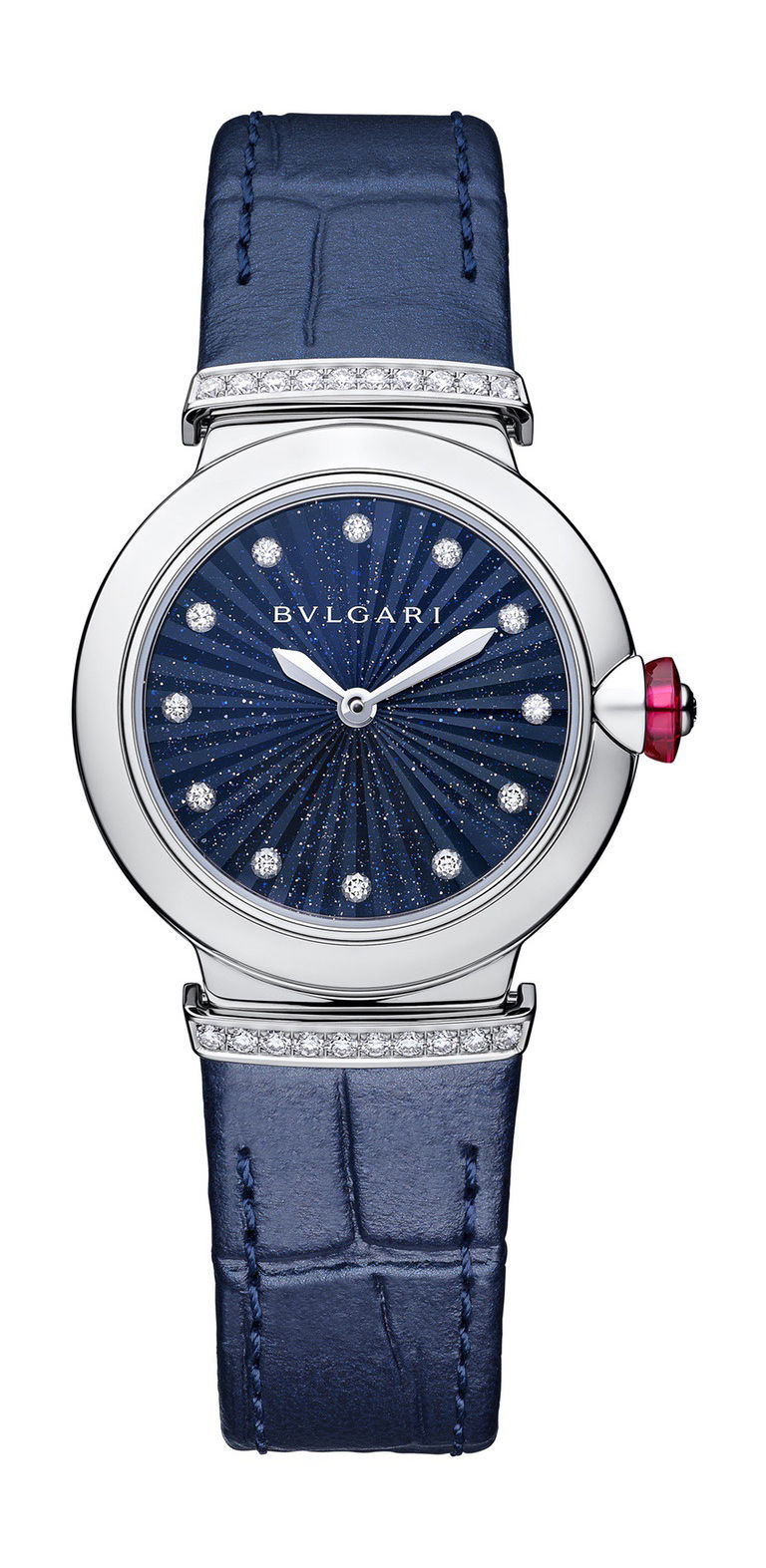 Bvlgari Lvcea Intarsio Aventurine 28mm luxury timepiece - detailed view