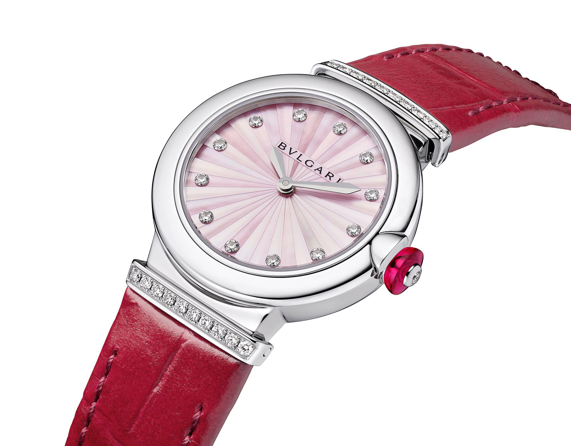 Bvlgari Lvcea Intarsio Pink Mother-of-Pearl 28mm - View 3