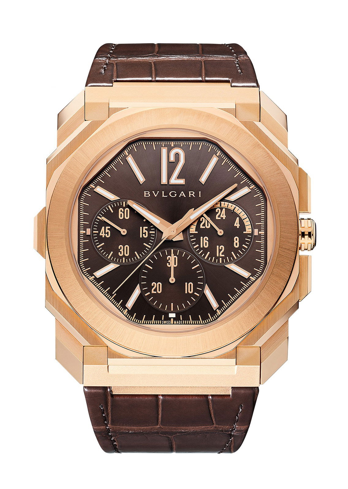 Bvlgari Octo Finissimo Chronograph GMT Automatic luxury timepiece - detailed view