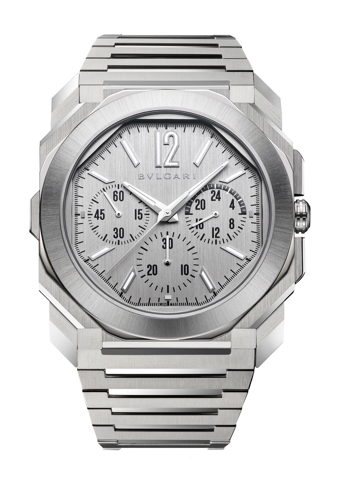 Bvlgari Octo Finissimo Chronograph GMT Automatic luxury timepiece - detailed view