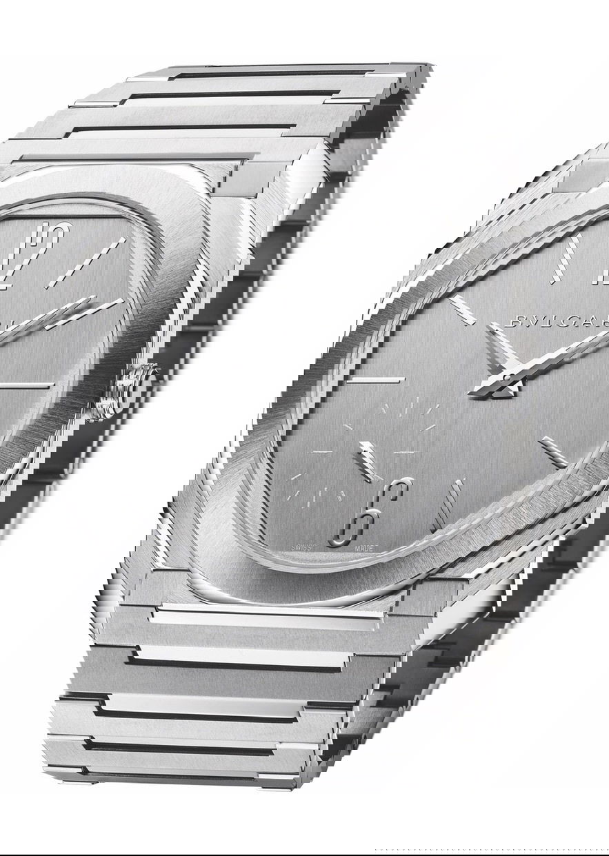 Bvlgari Octo Finissimo S Steel Slivered Dial luxury timepiece - detailed view