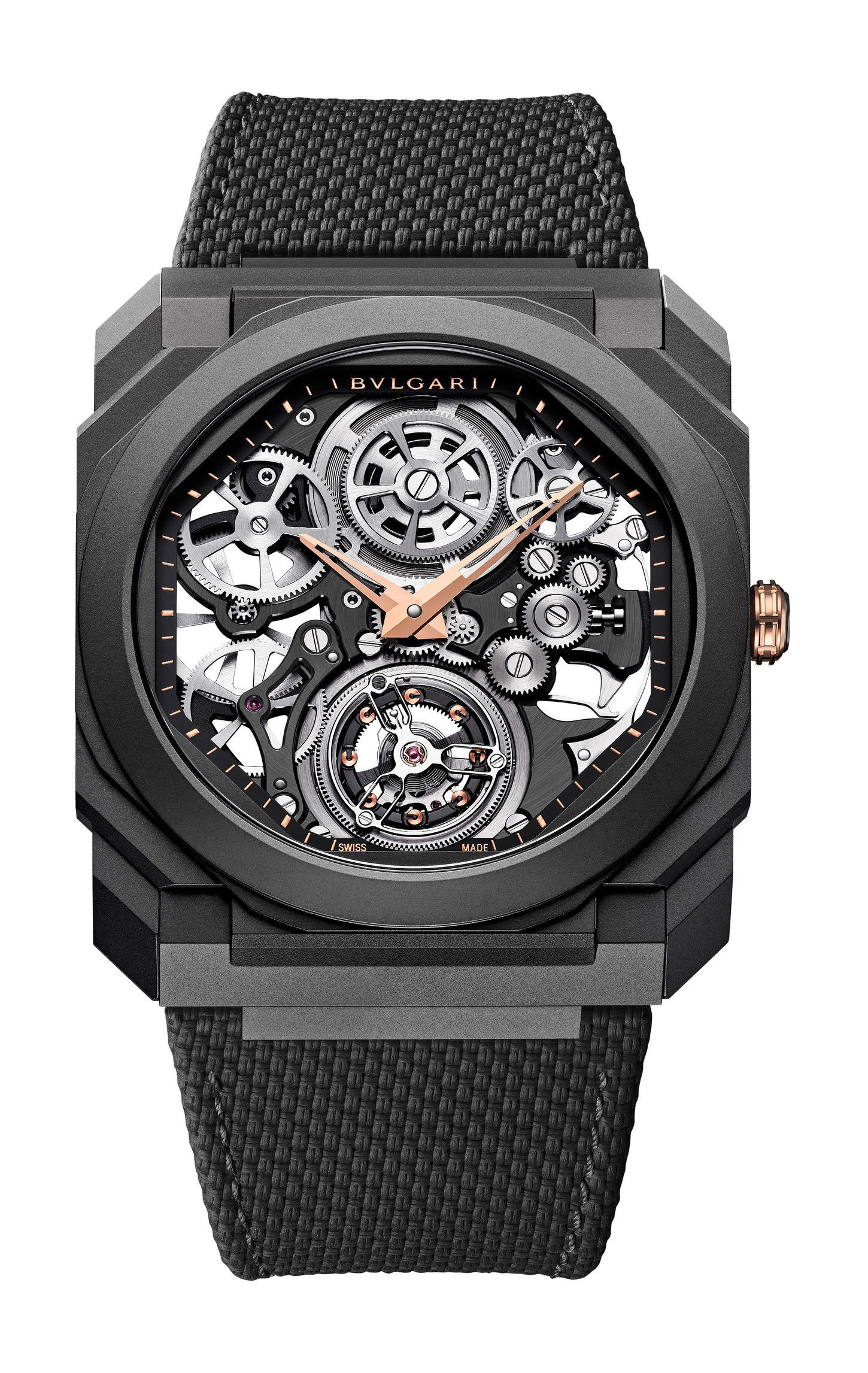 Bvlgari Octo Finissimo Tourbillon Manual luxury timepiece - detailed view