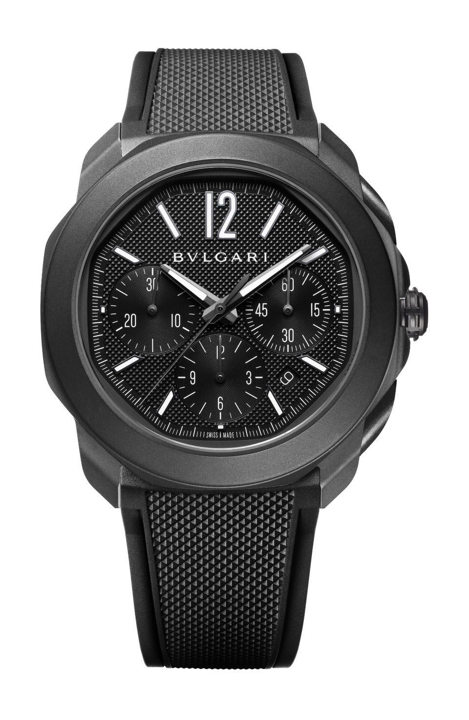 Bvlgari Octo Roma Chronograph luxury timepiece - detailed view