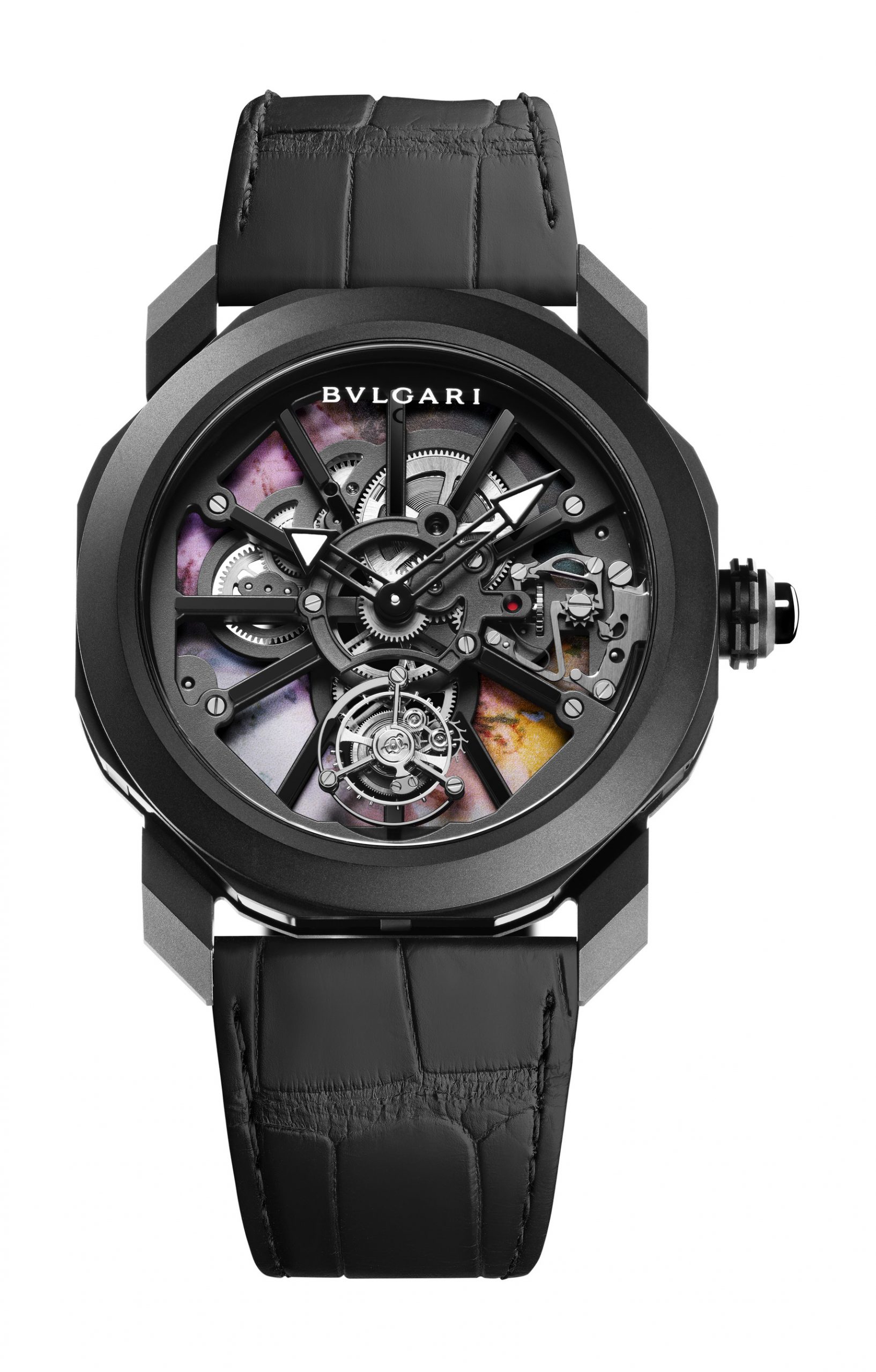 Bvlgari Octo Roma Naturalia X Wang Yan Cheng luxury timepiece - detailed view