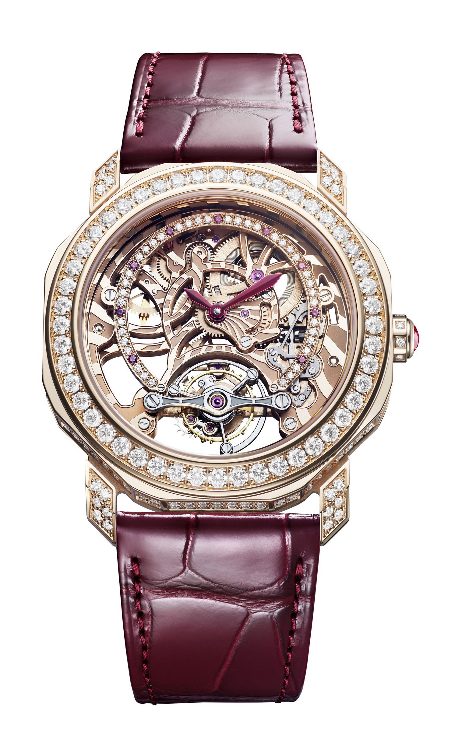 Bvlgari Octo Roma Precious Tourbillon Lumiere luxury timepiece - detailed view