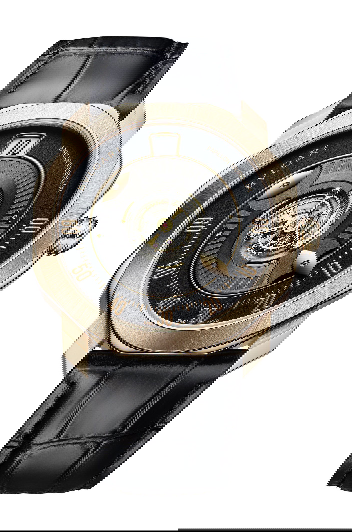 Bvlgari Octo Roma Tourbillon Central Papillon luxury timepiece - detailed view