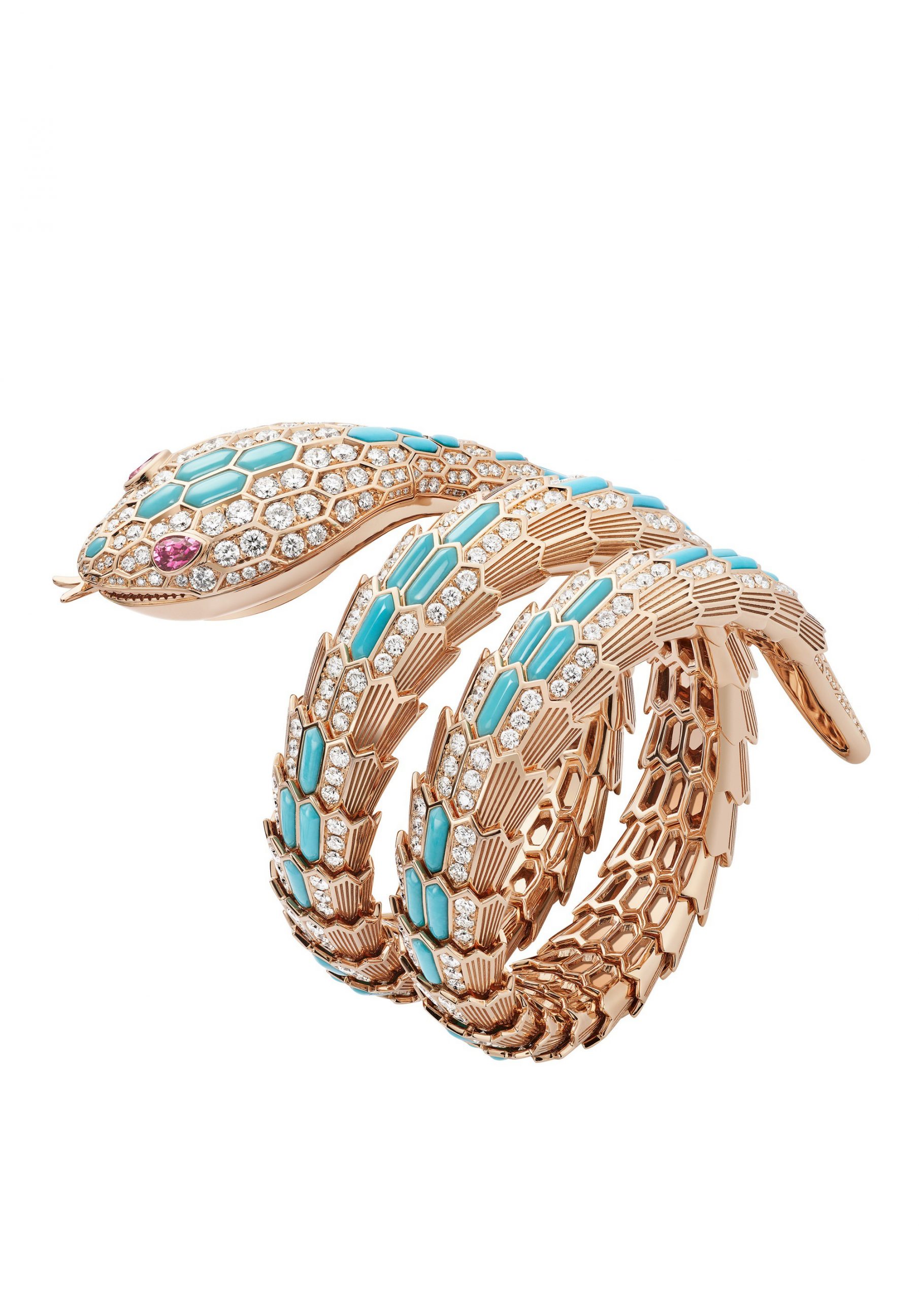 Bvlgari Serpenti Misteriosi High Jewellery luxury timepiece - detailed view