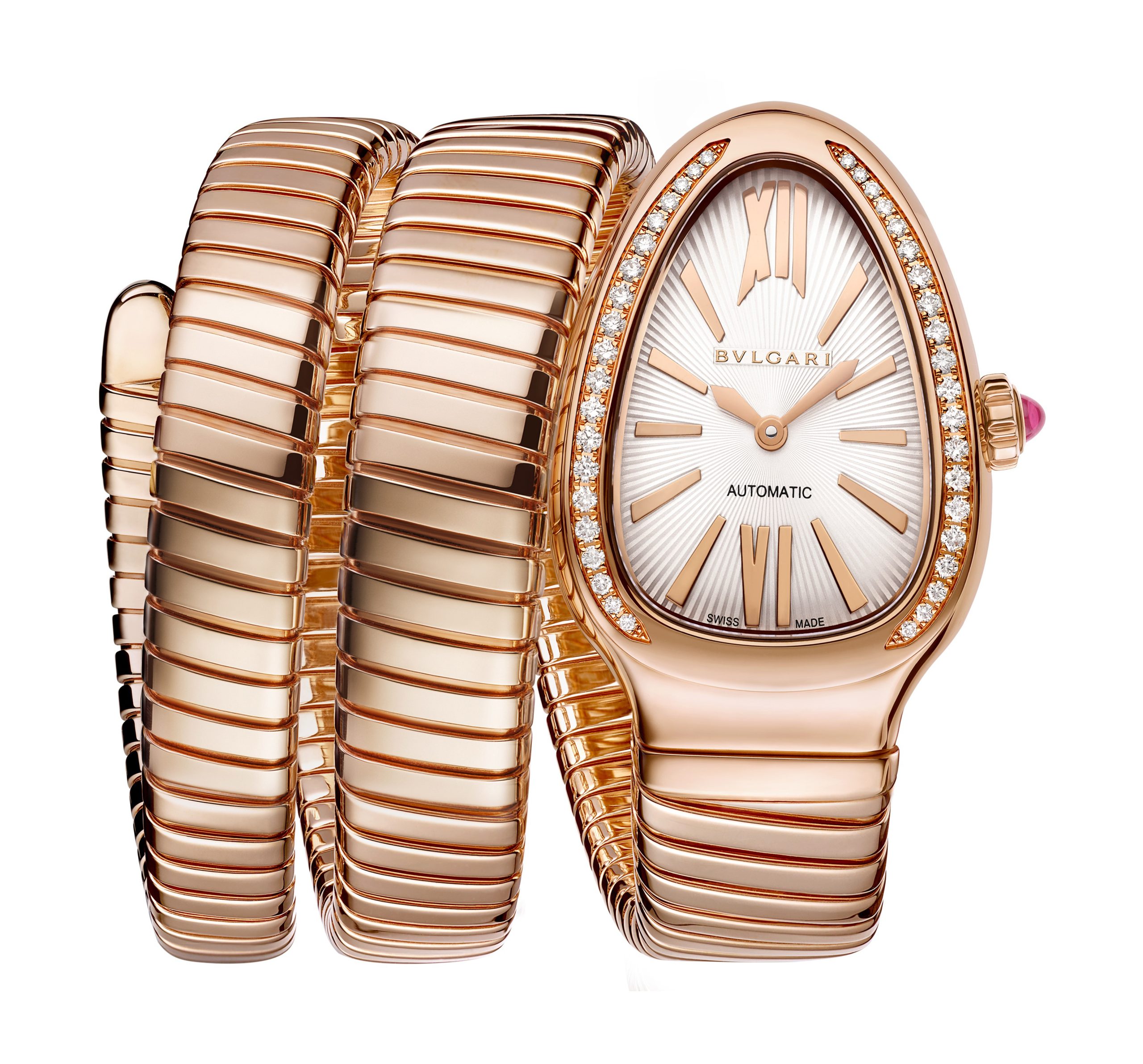 Bvlgari Serpenti Tubogas Automatic luxury timepiece - detailed view