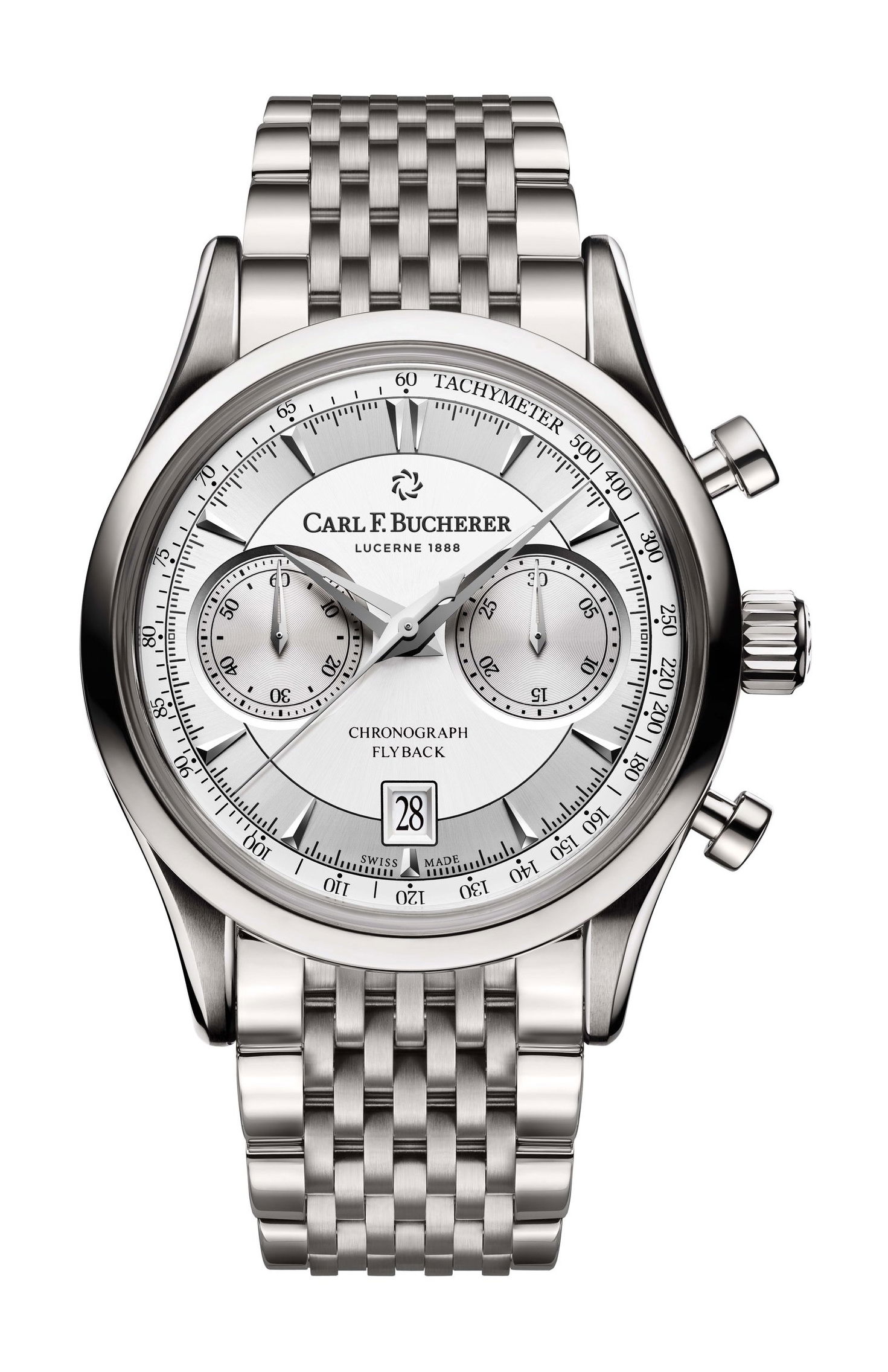 Carl F. Bucherer Manero Flyback luxury timepiece - detailed view