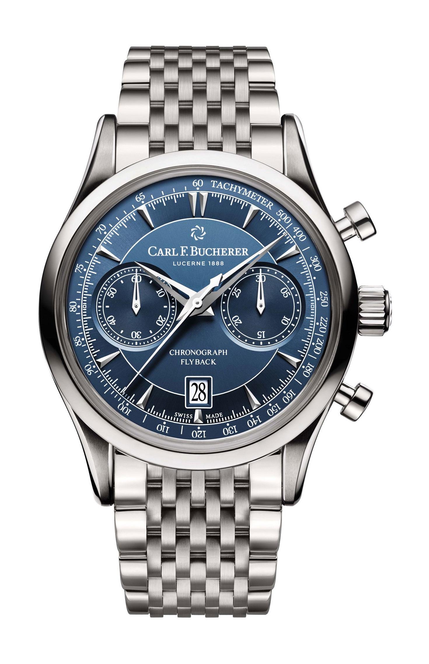 Carl F. Bucherer Manero Flyback luxury timepiece - detailed view