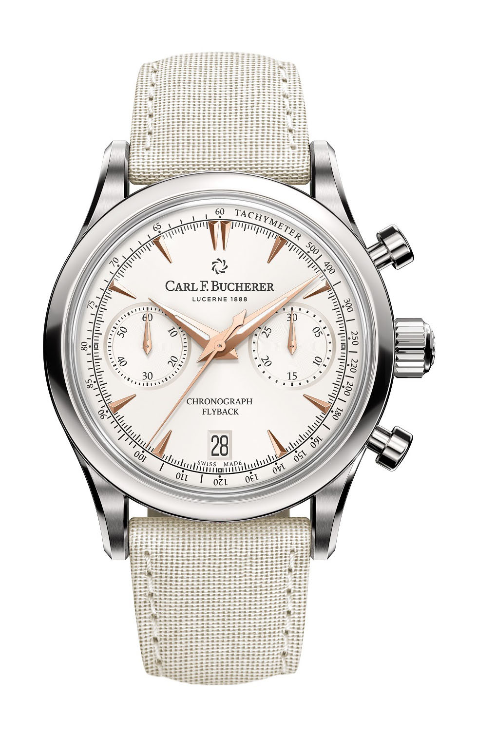 Carl F. Bucherer Manero Flyback luxury timepiece - detailed view