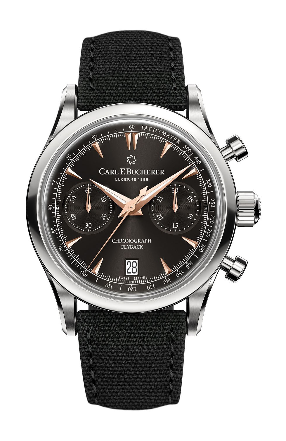 Carl F. Bucherer Manero Flyback luxury timepiece - detailed view