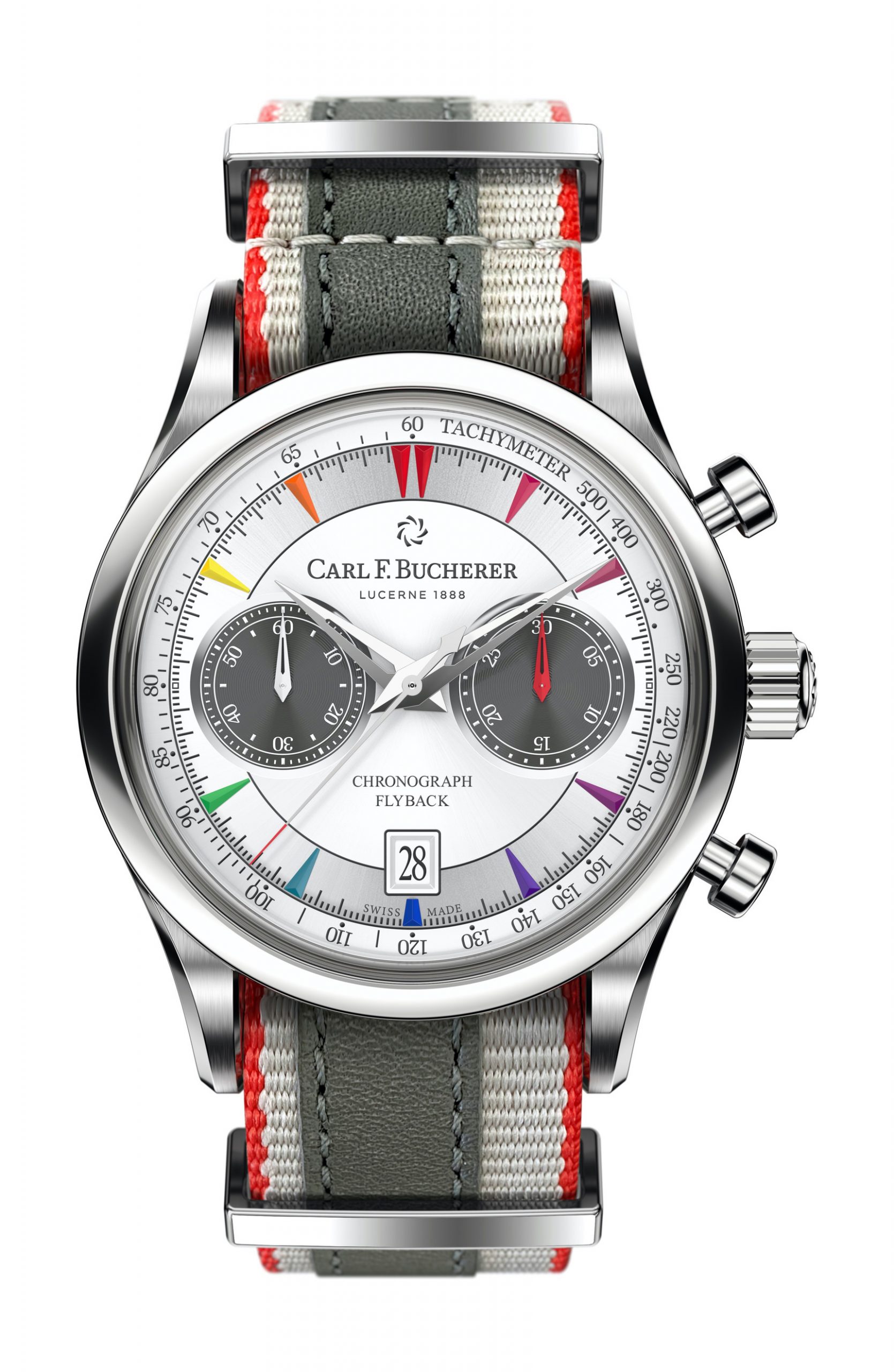 Carl F. Bucherer Manero Flyback Signature luxury timepiece - detailed view