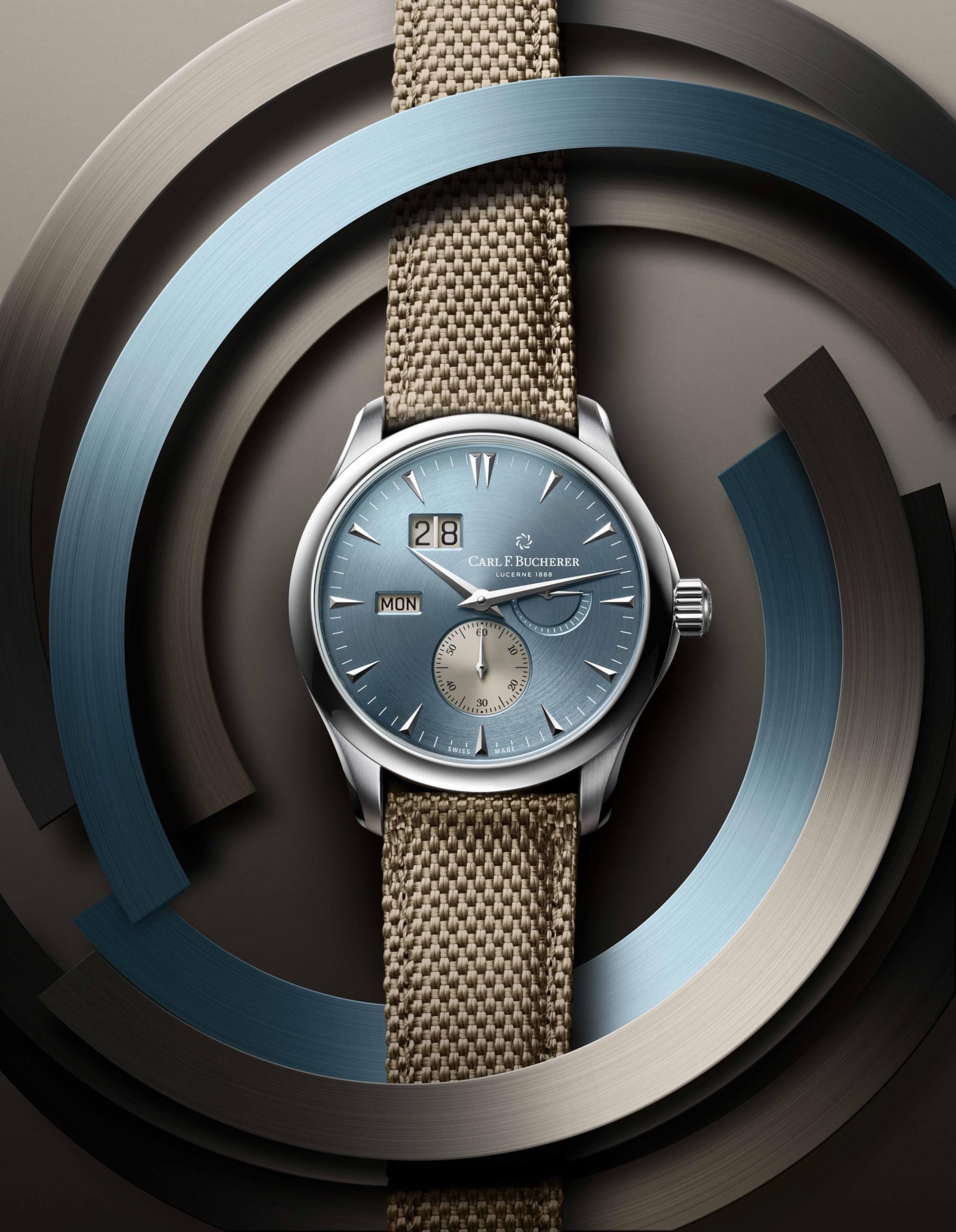 Carl F. Bucherer Manero Peripheral BigDate - View 3